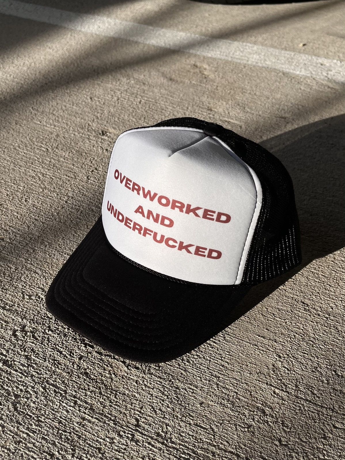 Other “Overworked & Underfucked” Trucker Cap Size ONE SIZE - 3 Thumbnail
