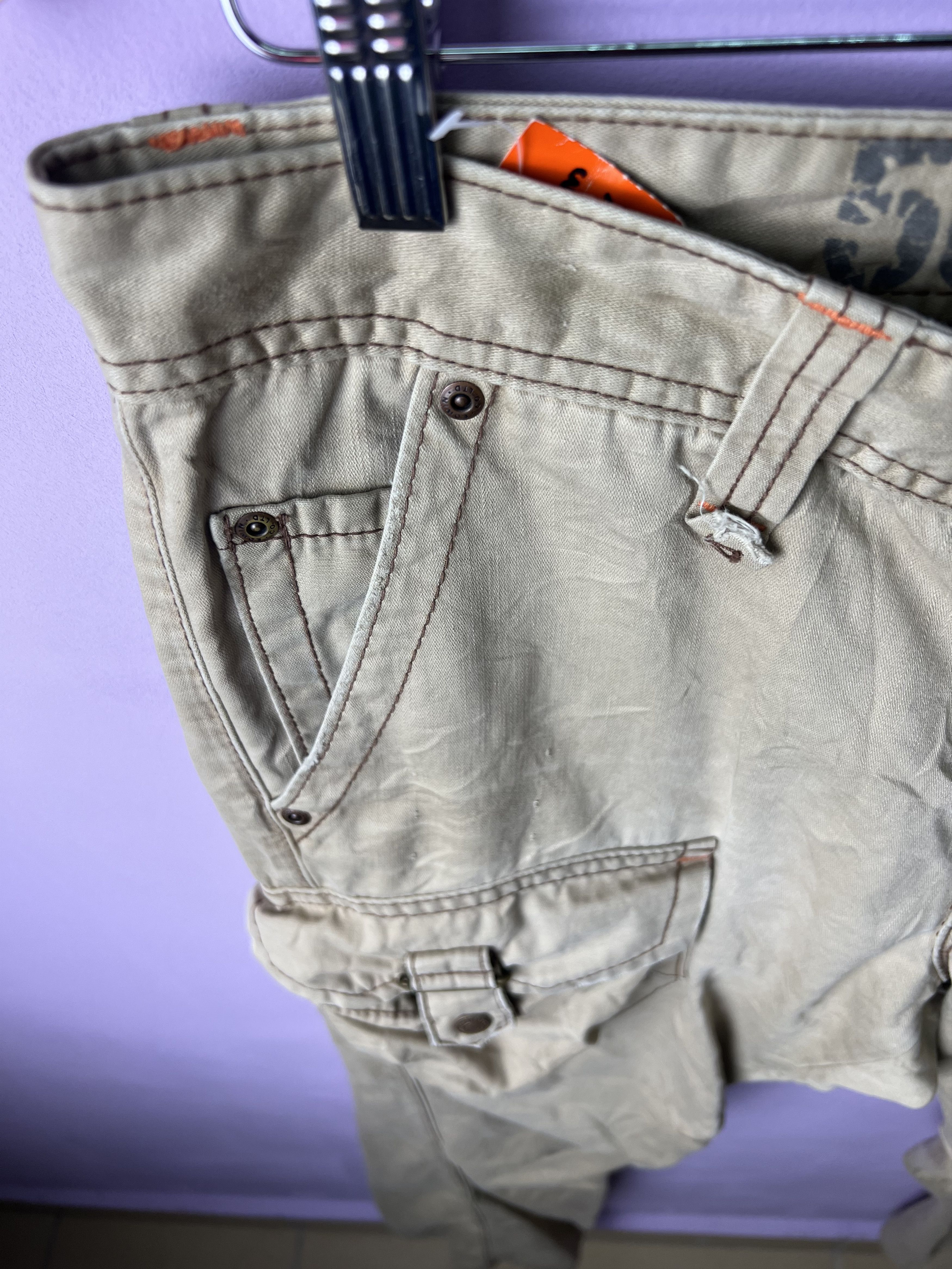 Edwin 🔥Vintage Rare Edwin 505 Khaki Cargo Pants Size US 35 - 10 Thumbnail