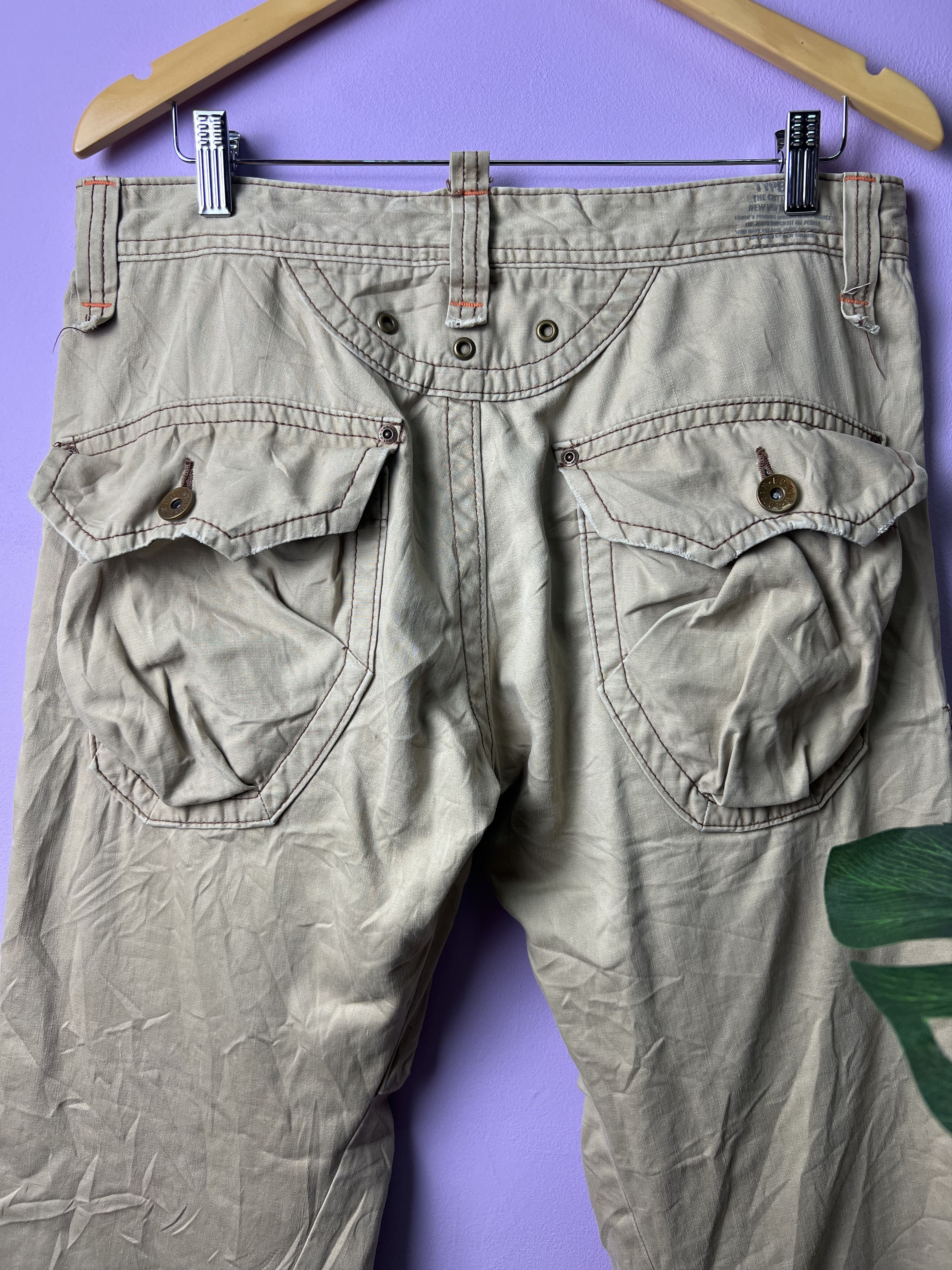 Edwin 🔥Vintage Rare Edwin 505 Khaki Cargo Pants Size US 35 - 12 Thumbnail