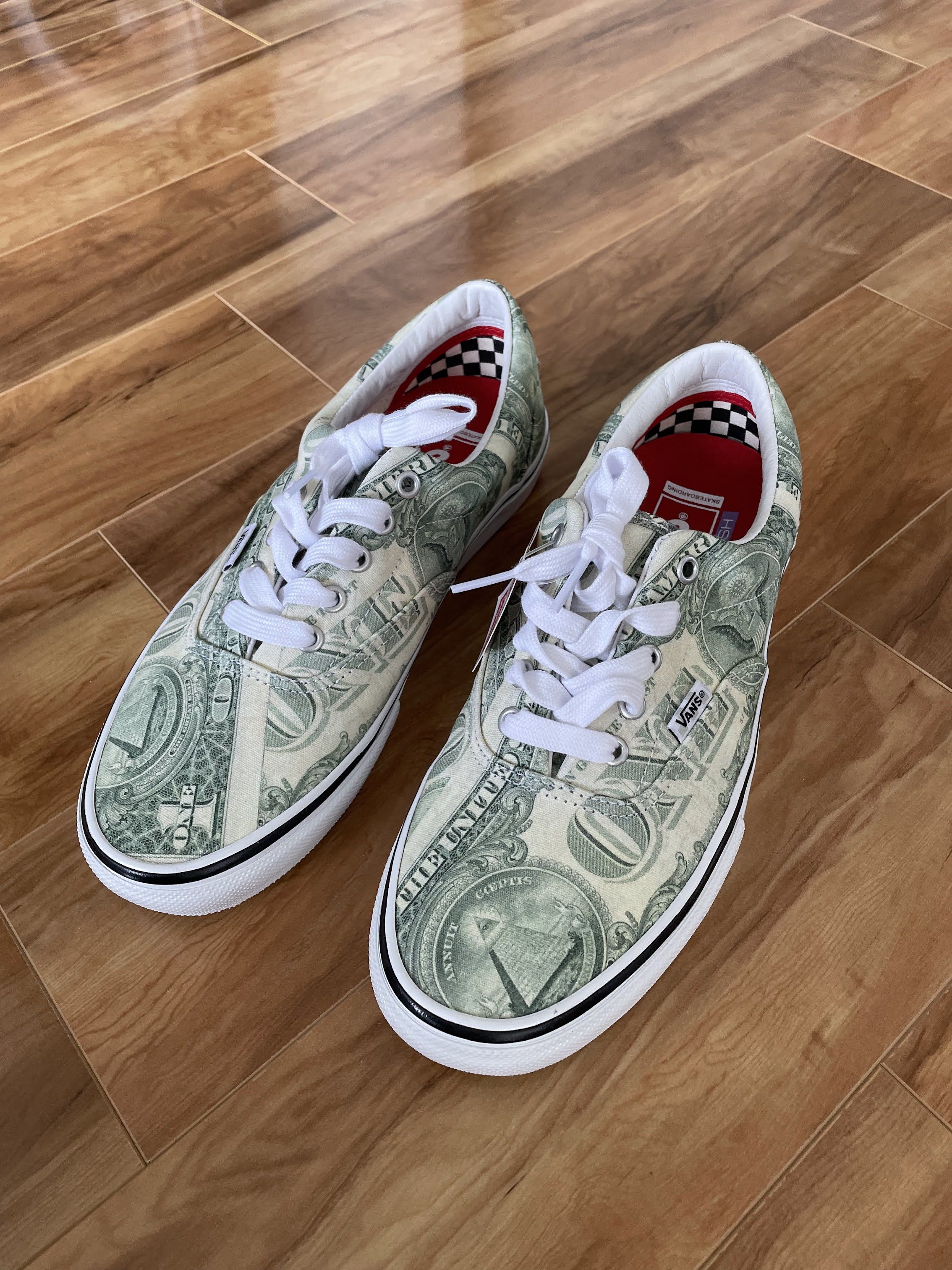 Supreme SUPREME x VANS ERA - DOLLAR BILL | Grailed