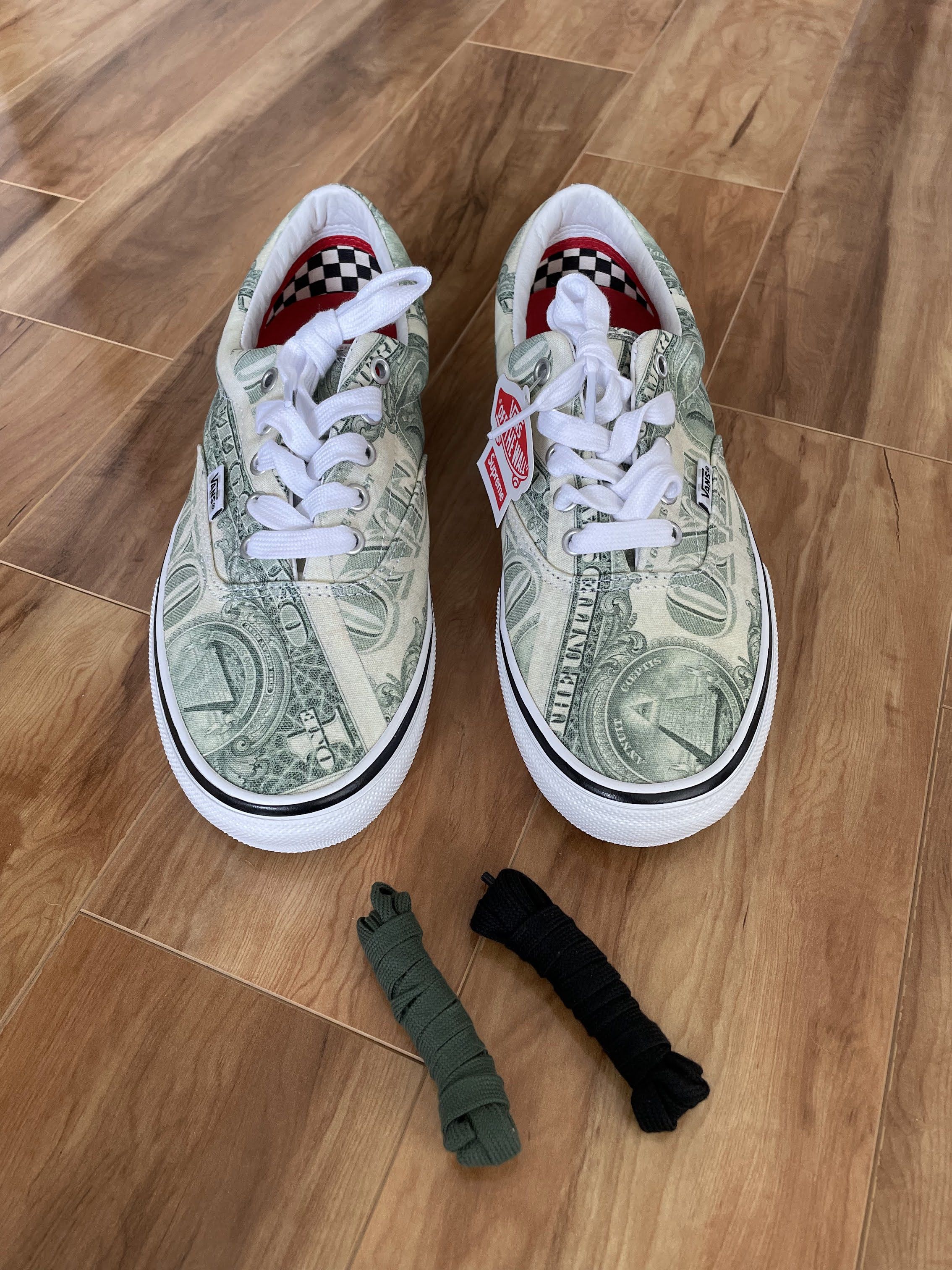 Supreme SUPREME x VANS ERA - DOLLAR BILL | Grailed