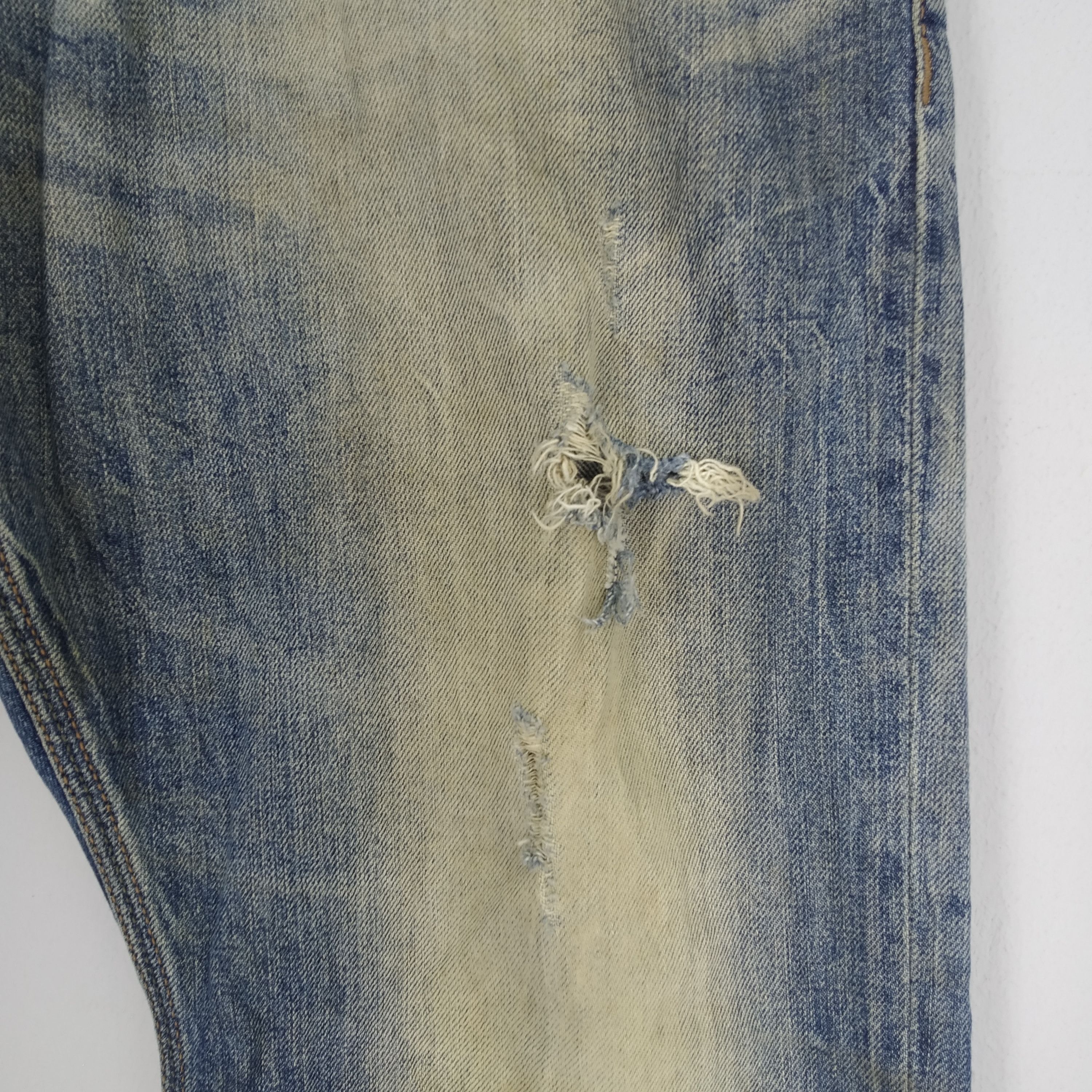 Diesel Vintage 90's Diesel Industry Stonewash Ripped Denim Jeans Size US 39 - 6 Thumbnail