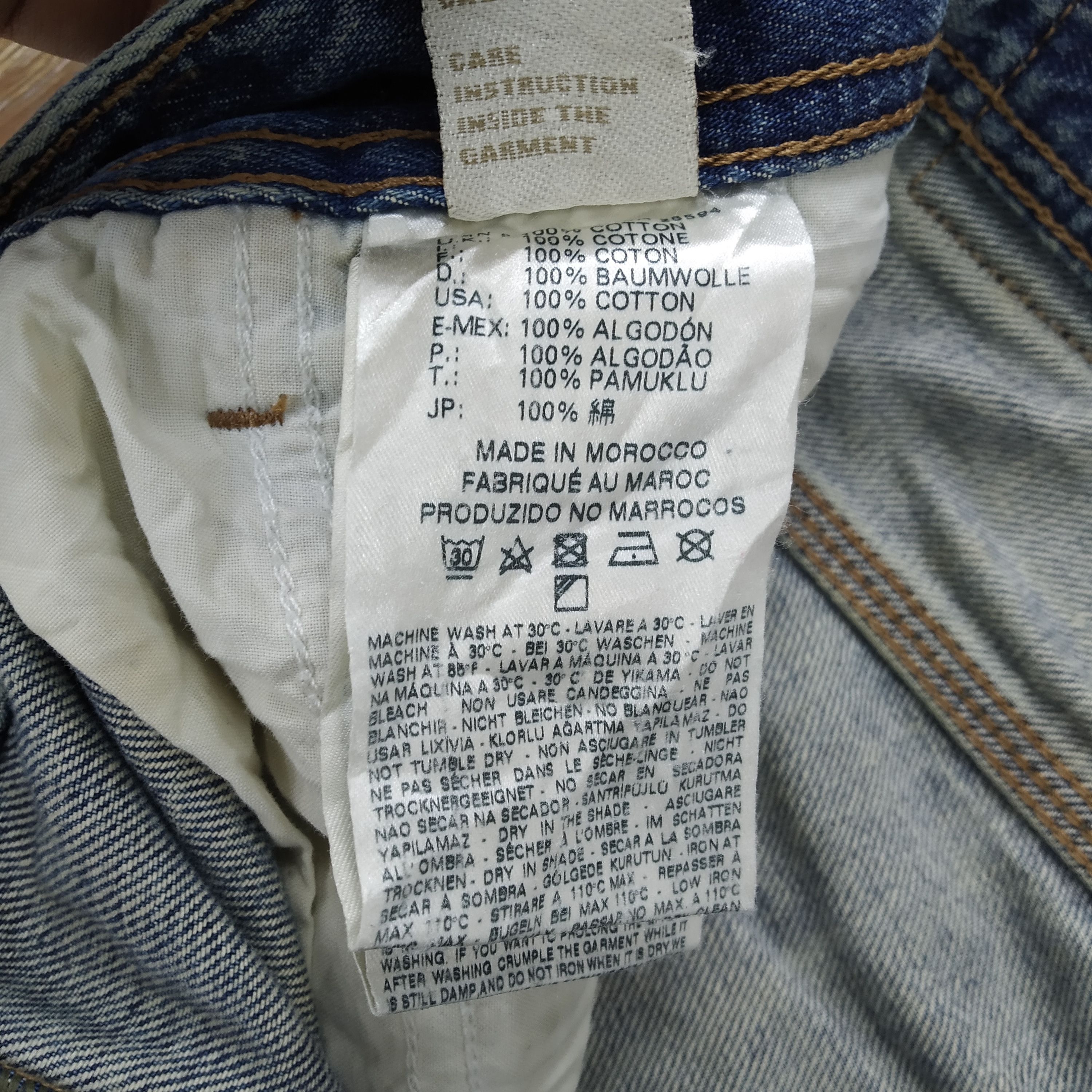 Diesel Vintage 90's Diesel Industry Stonewash Ripped Denim Jeans Size US 39 - 15 Thumbnail
