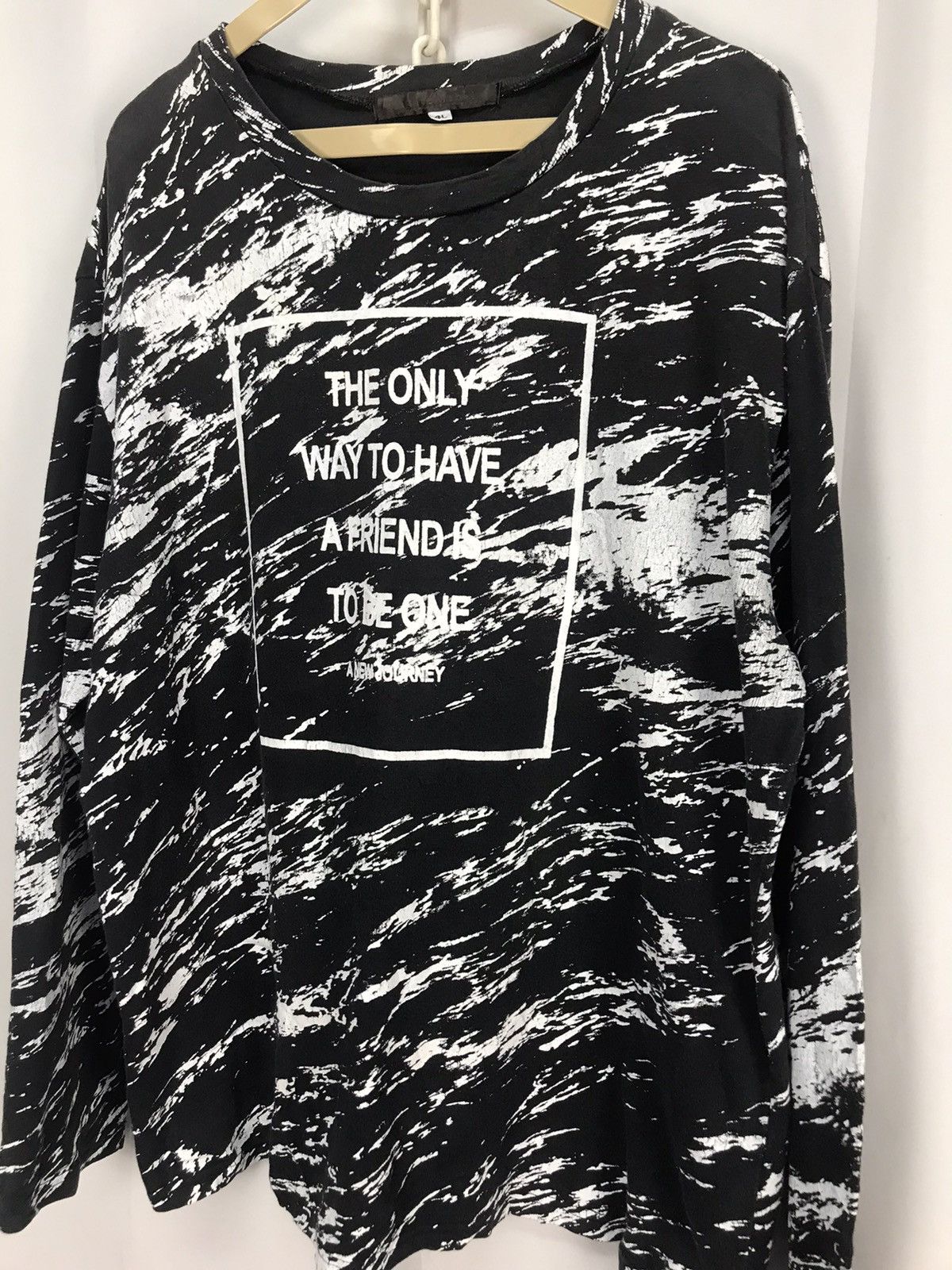 Japanese Brand Spellout long sleeve tshirt by agate label Size US XL / EU 56 / 4 - 3 Thumbnail