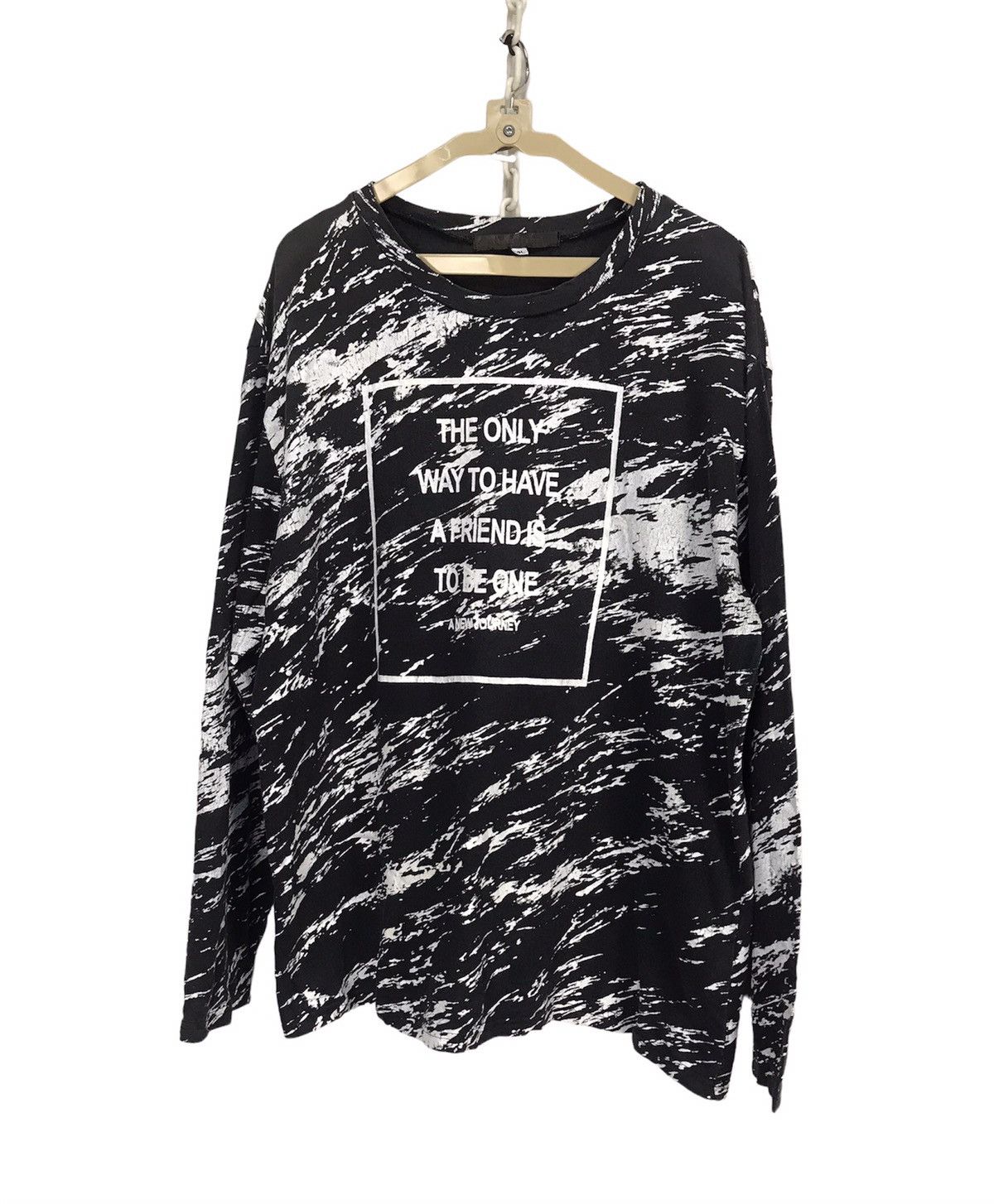 Japanese Brand Spellout long sleeve tshirt by agate label Size US XL / EU 56 / 4 - 1 Thumbnail