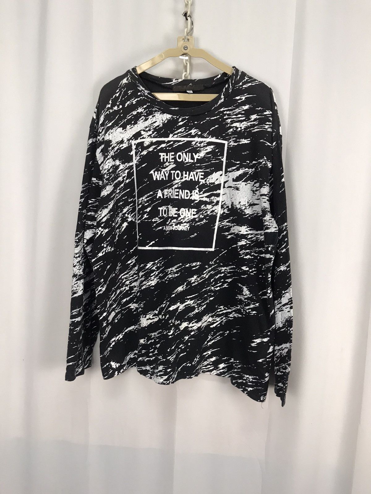 Japanese Brand Spellout long sleeve tshirt by agate label Size US XL / EU 56 / 4 - 6 Thumbnail