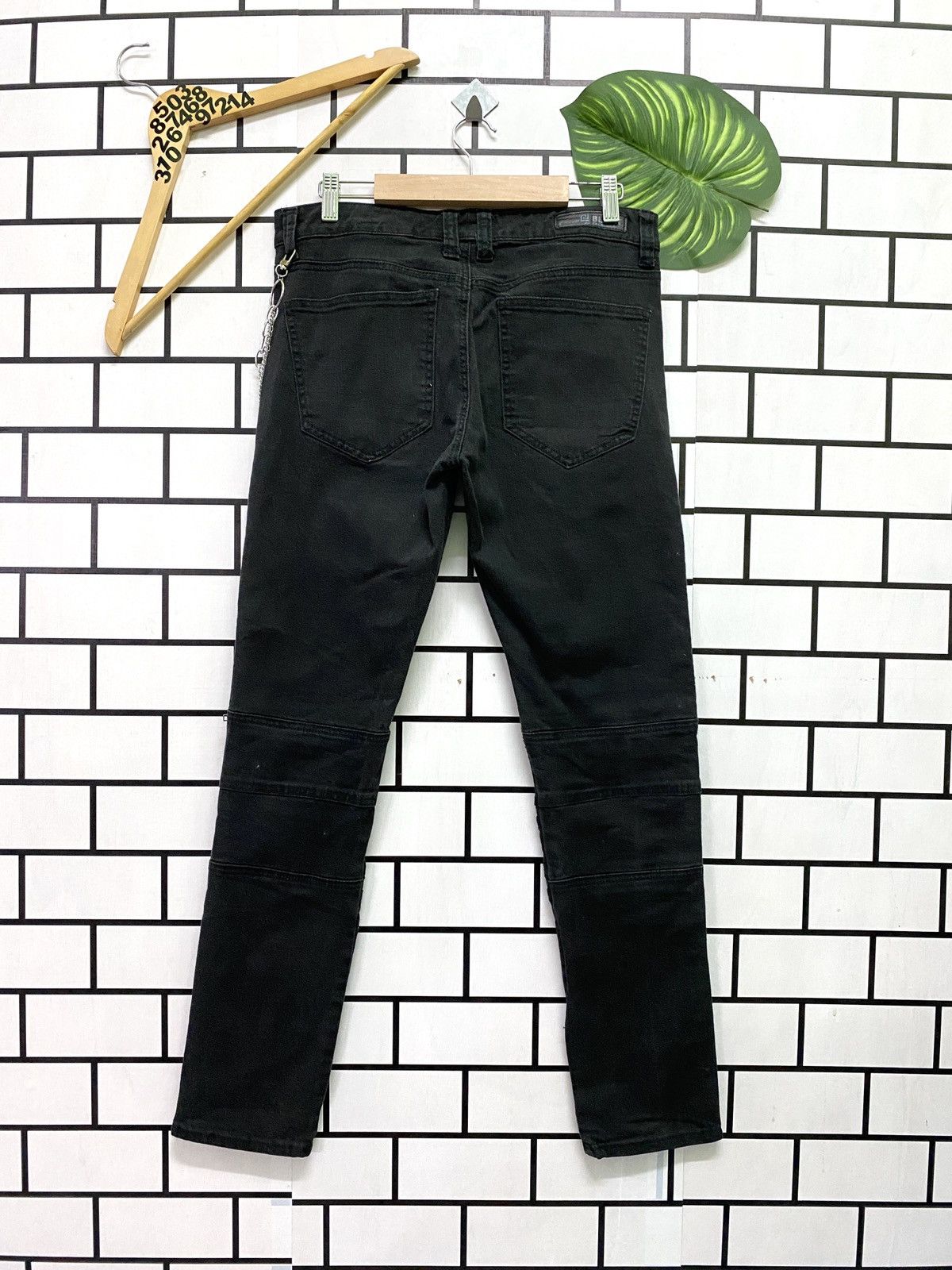 Designer × Japanese Brand × Seditionaries Japanese Brand BLACK PREMIUM Skinny Biker Zipper Pants Size US 30 / EU 46 - 2 Thumbnail