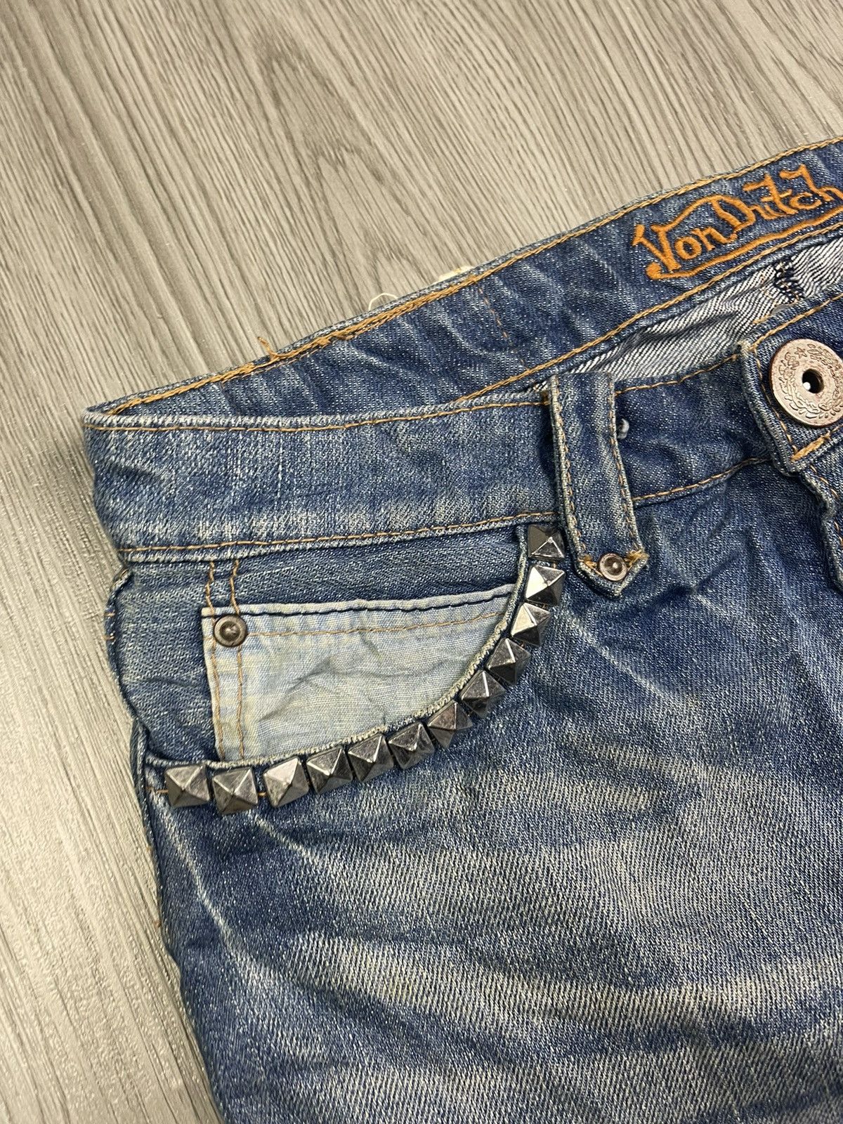 Von Dutch Von Ducth Back Buckle Spike Pocket Mini Skirt Size 30" / US 8 / IT 44 - 5 Thumbnail