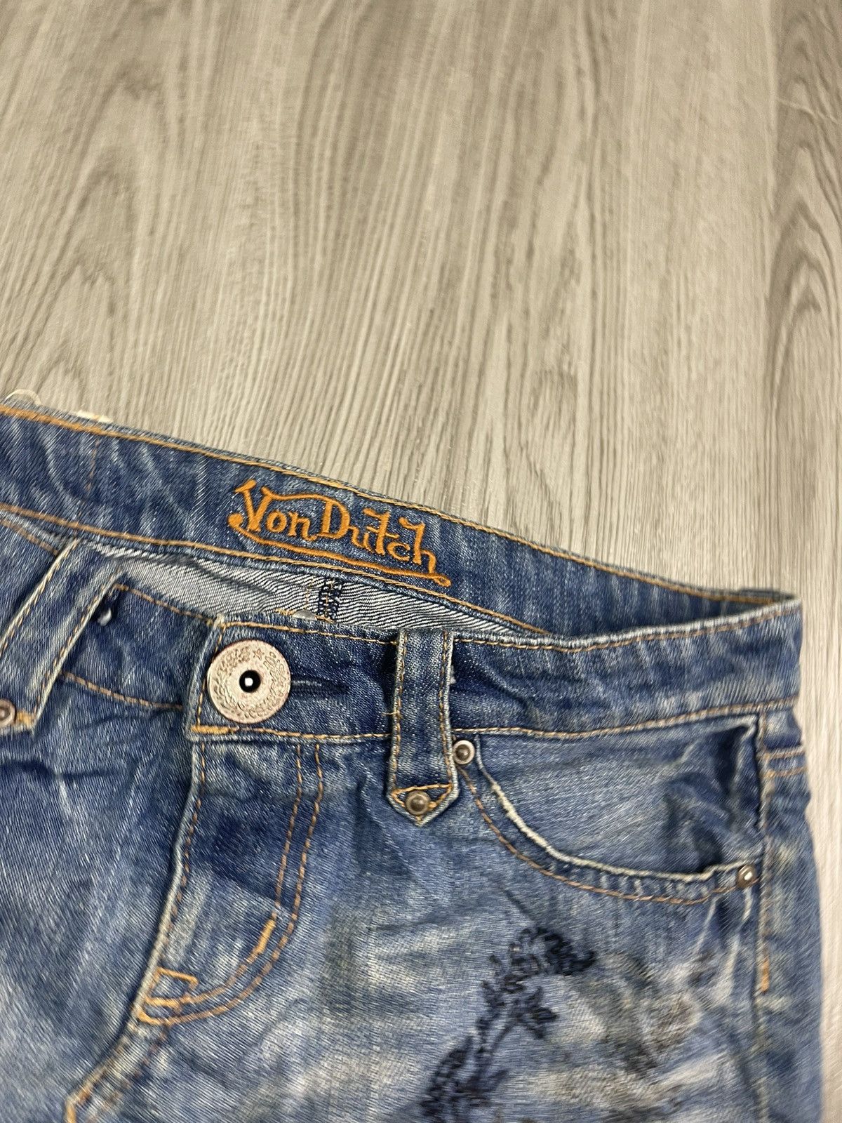 Von Dutch Von Ducth Back Buckle Spike Pocket Mini Skirt Size 30" / US 8 / IT 44 - 6 Thumbnail
