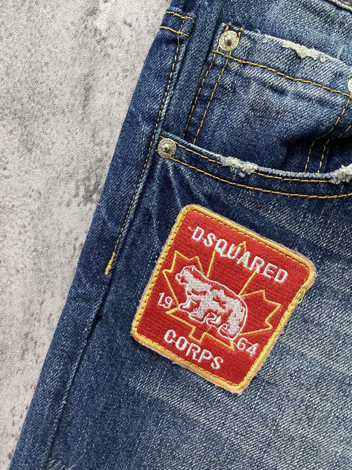 Designer × Dsquared2 × Hysteric Glamour DSQUARED2 Patches Blue Jean Size US 29 - 9 Thumbnail