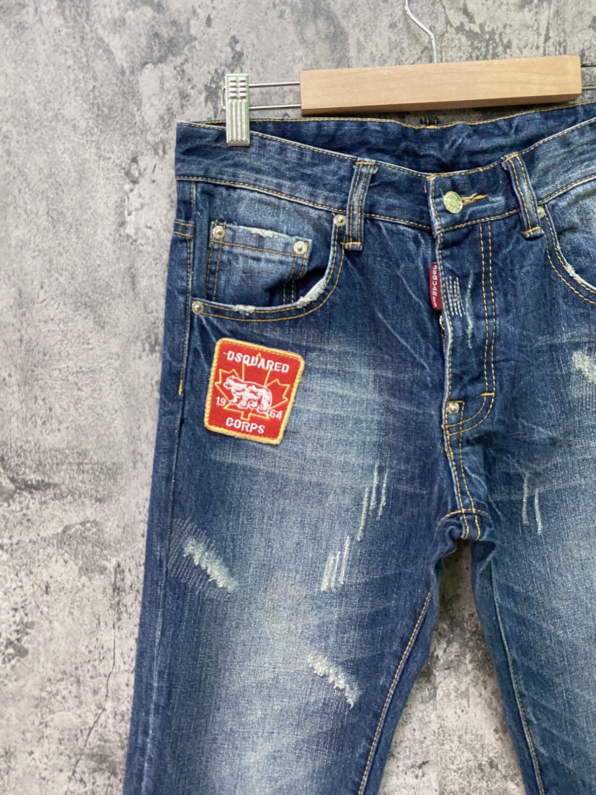 Designer × Dsquared2 × Hysteric Glamour DSQUARED2 Patches Blue Jean Size US 29 - 4 Thumbnail