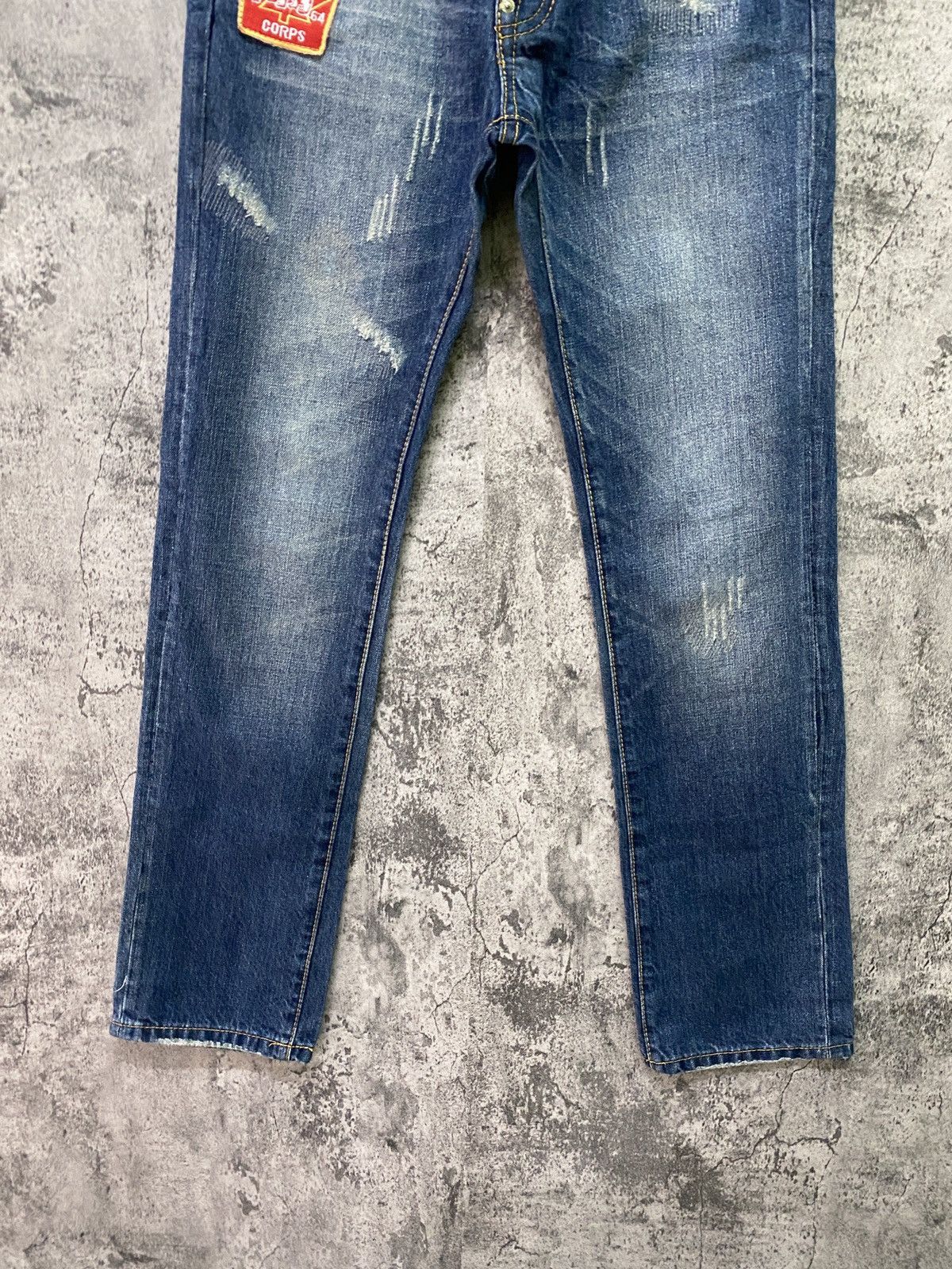 Designer × Dsquared2 × Hysteric Glamour DSQUARED2 Patches Blue Jean Size US 29 - 8 Thumbnail