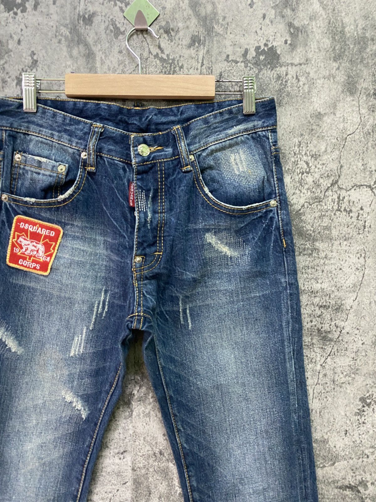 Designer × Dsquared2 × Hysteric Glamour DSQUARED2 Patches Blue Jean Size US 29 - 5 Thumbnail
