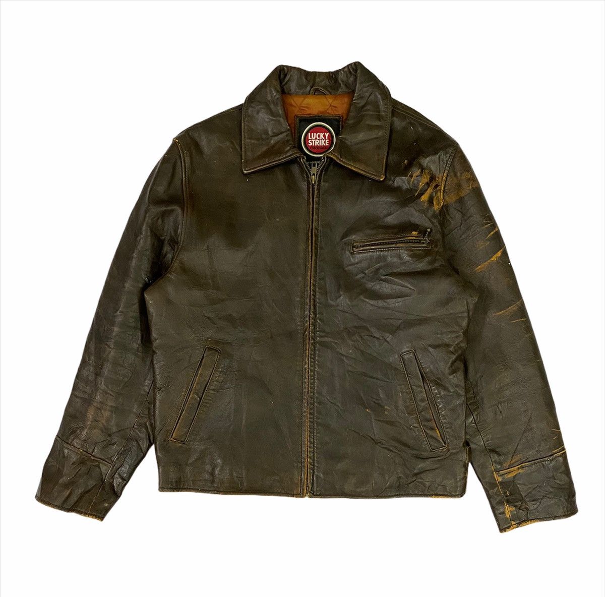 Vintage Vintage Lucky Strike Riders Jacket Size US M / EU 48-50 / 2 - 1 Thumbnail
