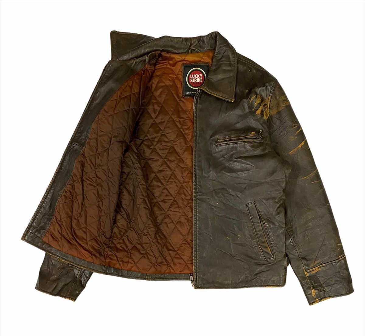 Vintage Vintage Lucky Strike Riders Jacket Size US M / EU 48-50 / 2 - 2 Thumbnail