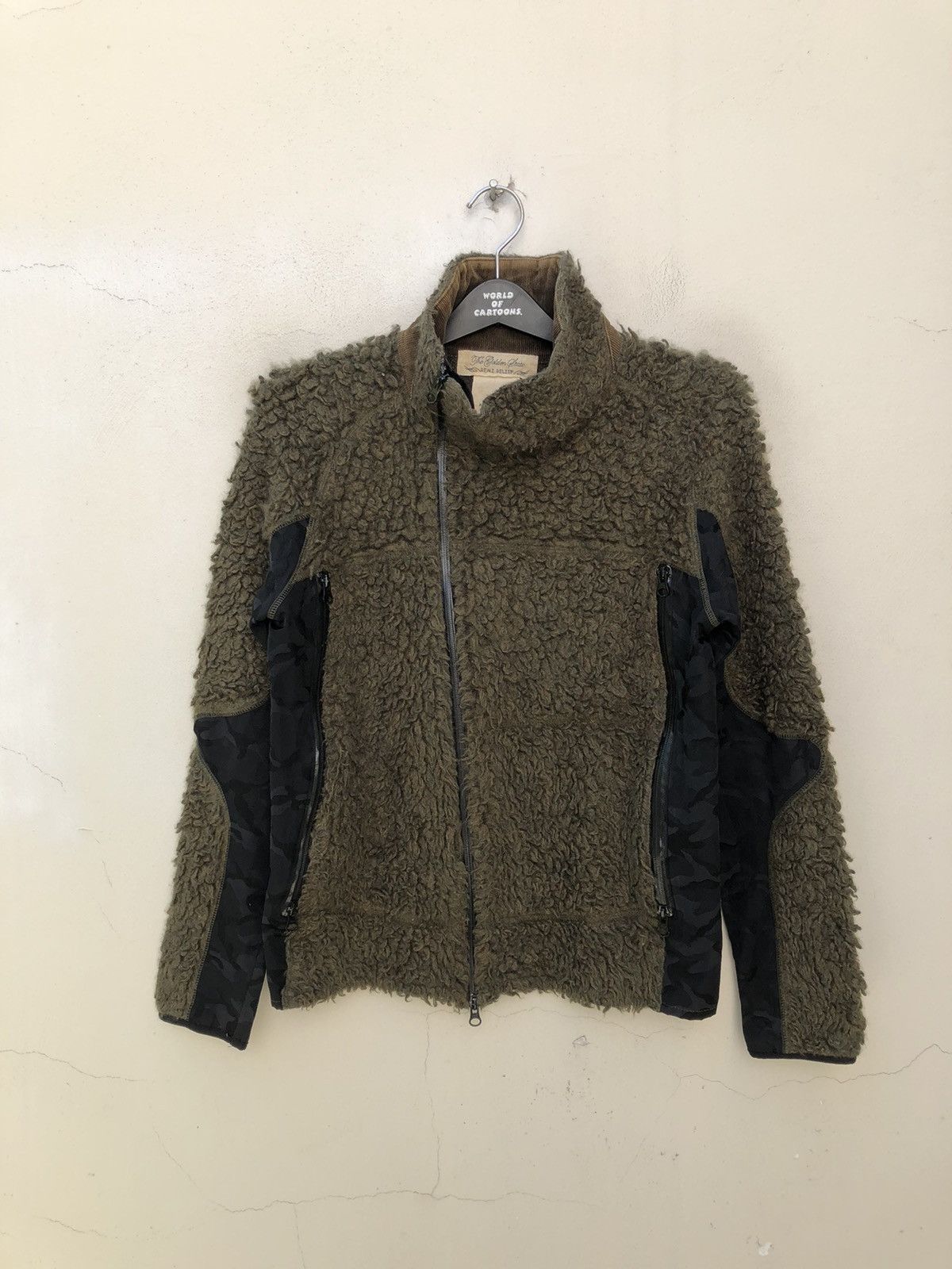 Remi Relief Remi Relief Japan Asymmetrical Camo Fleece Sweater Jacket Size US M / EU 48-50 / 2 - 1 Thumbnail