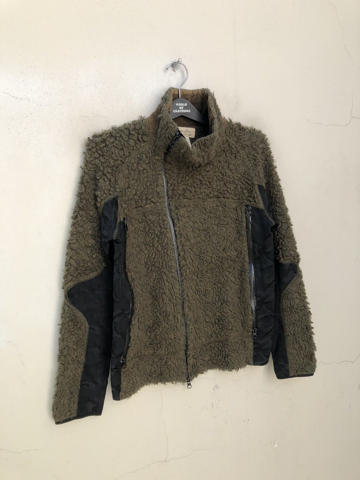 Remi Relief Remi Relief Japan Asymmetrical Camo Fleece Sweater Jacket Size US M / EU 48-50 / 2 - 4 Thumbnail