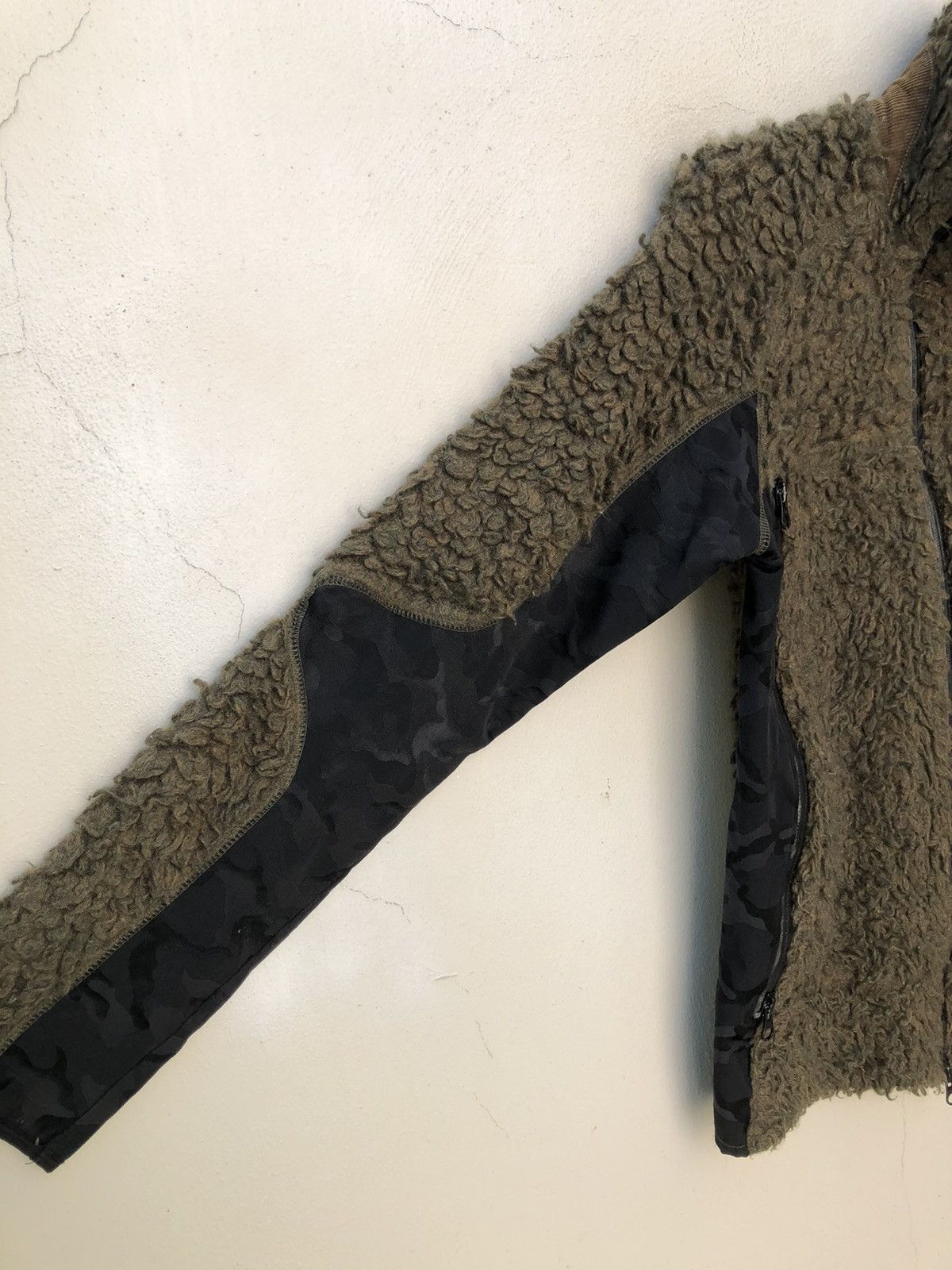 Remi Relief Remi Relief Japan Asymmetrical Camo Fleece Sweater Jacket Size US M / EU 48-50 / 2 - 7 Thumbnail