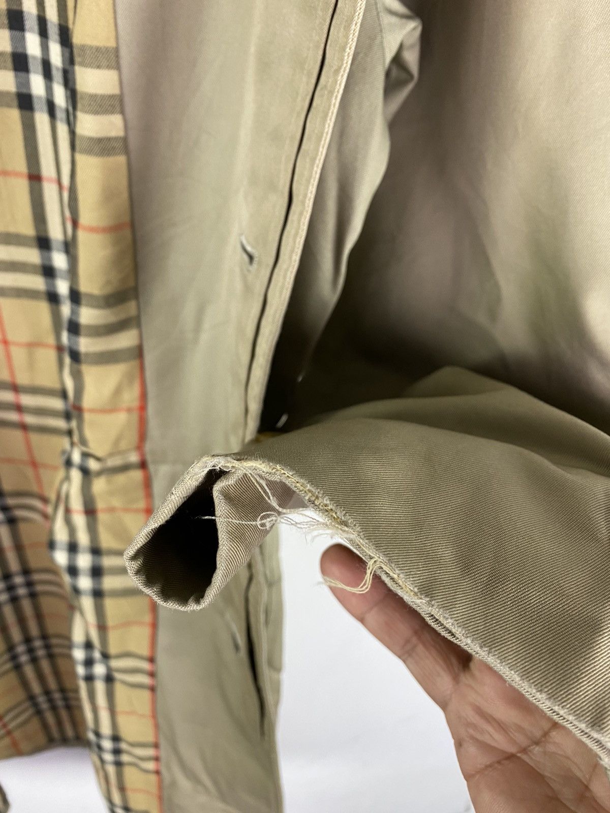 Burberry × Other 🔥DHL SHIPPING🔥BURBERRY TRENCH COAT NOVA CHECK LINING Size US L / EU 52-54 / 3 - 11 Thumbnail