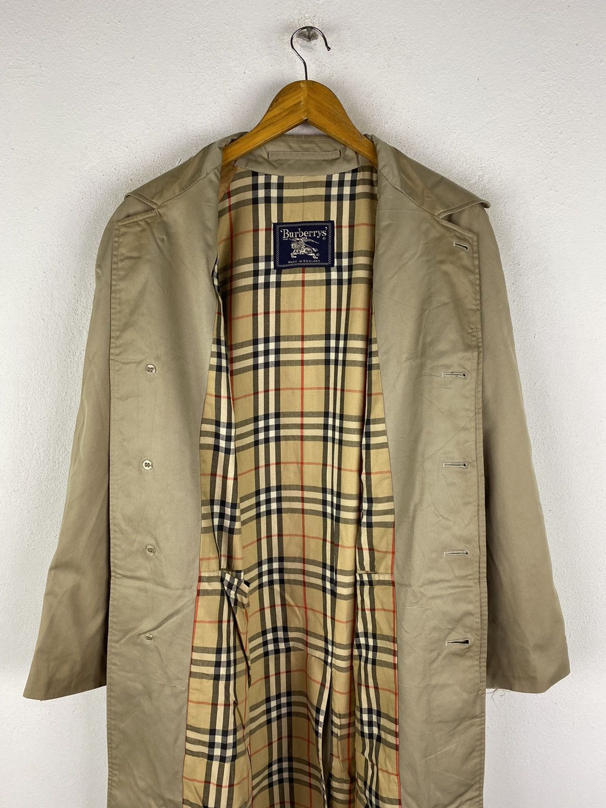 Burberry × Other 🔥DHL SHIPPING🔥BURBERRY TRENCH COAT NOVA CHECK LINING Size US L / EU 52-54 / 3 - 8 Thumbnail