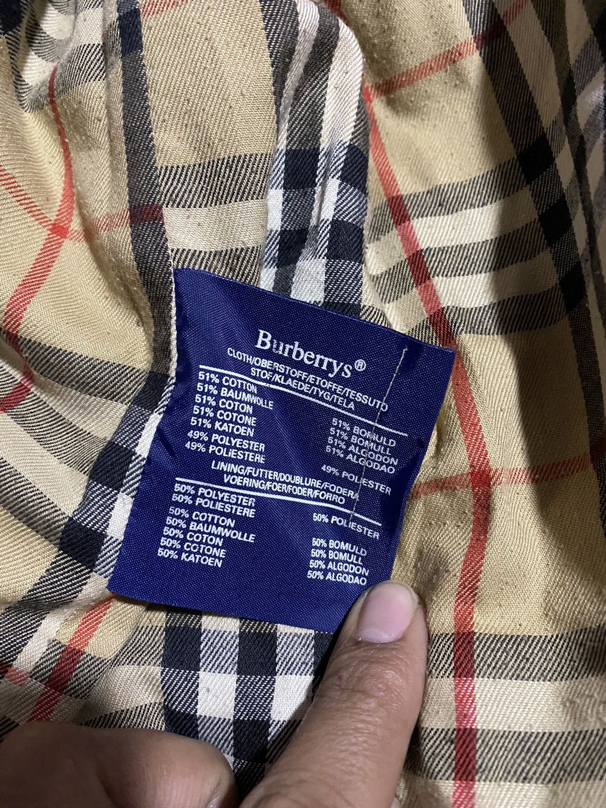 Burberry × Other 🔥DHL SHIPPING🔥BURBERRY TRENCH COAT NOVA CHECK LINING Size US L / EU 52-54 / 3 - 12 Thumbnail