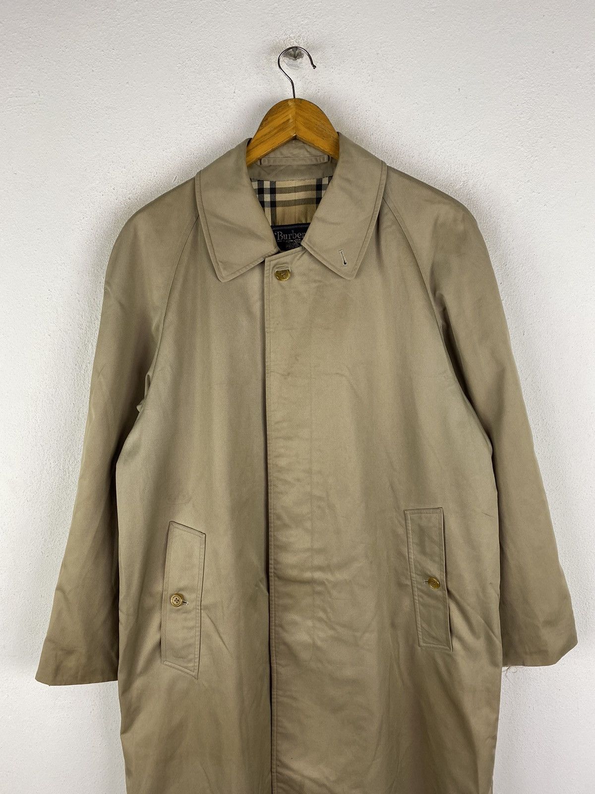 Burberry × Other 🔥DHL SHIPPING🔥BURBERRY TRENCH COAT NOVA CHECK LINING Size US L / EU 52-54 / 3 - 6 Thumbnail