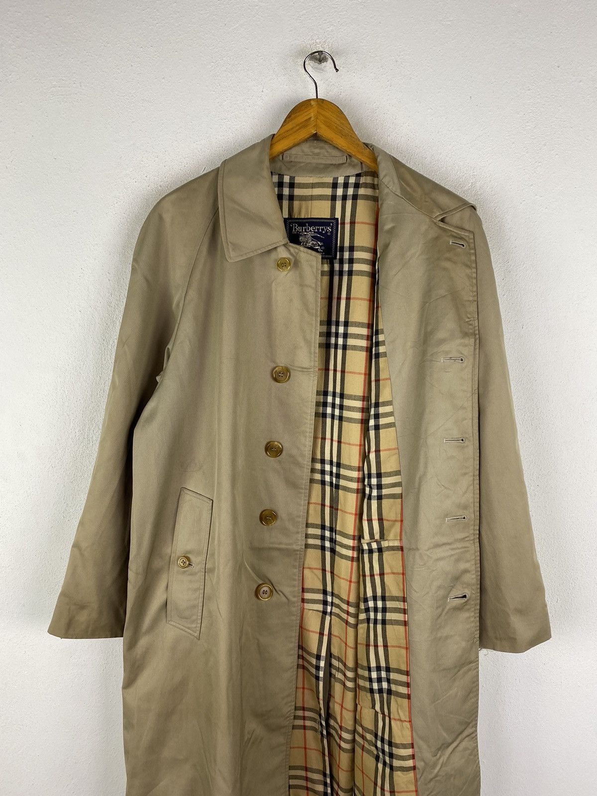 Burberry × Other 🔥DHL SHIPPING🔥BURBERRY TRENCH COAT NOVA CHECK LINING Size US L / EU 52-54 / 3 - 7 Thumbnail