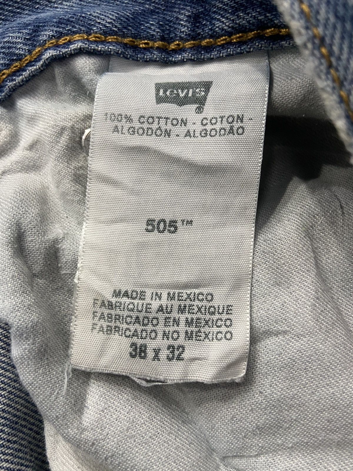 Levi's × Vintage Vintage Levi’s 505 Relaxed Fit Light Wash Dirty Denim Pants Size US 40 / EU 56 - 22 Thumbnail