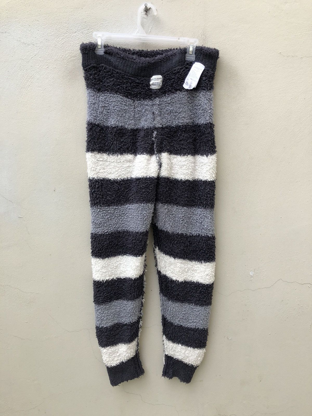 Japanese Brand Gelato Pique Homme Japan Border Striped Fleece Pant Size US 31 - 12 Thumbnail