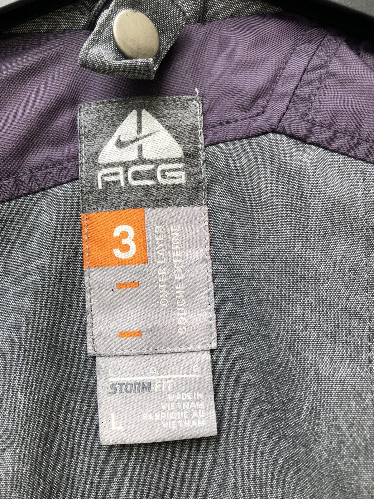 Nike ACG Vintage Nike ACG Faded Grey Hoodie Jacket Size US L / EU 52-54 / 3 - 21 Thumbnail