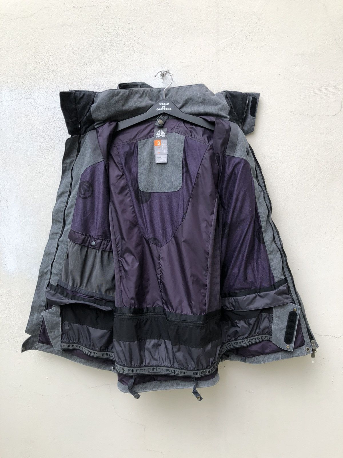 Nike ACG Vintage Nike ACG Faded Grey Hoodie Jacket Size US L / EU 52-54 / 3 - 17 Thumbnail