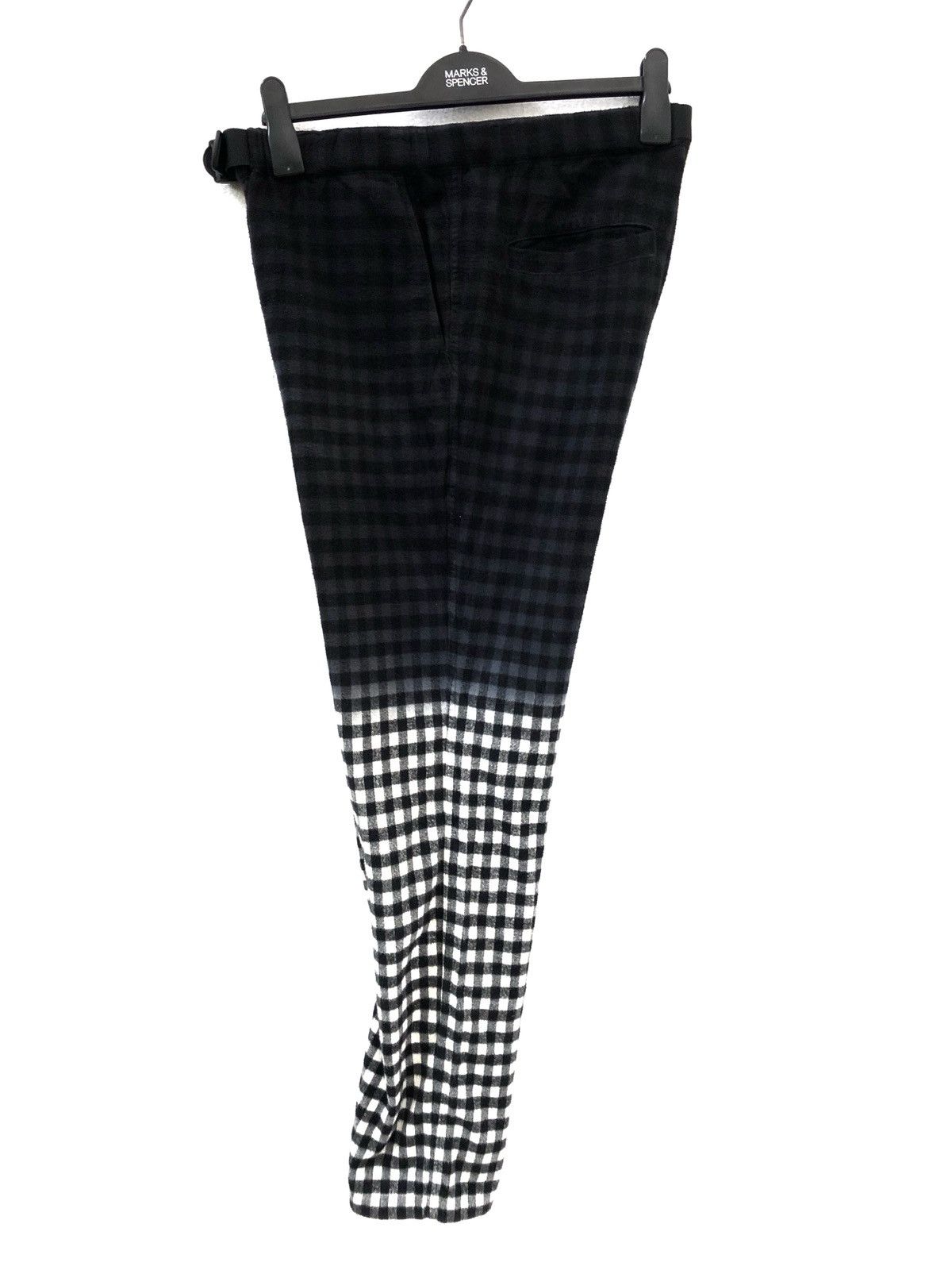 Japanese Brand × Tomorrowland Two tone Check Adjustable Stretch Waist Tomorrowland Fleece Size US 30 / EU 46 - 10 Thumbnail