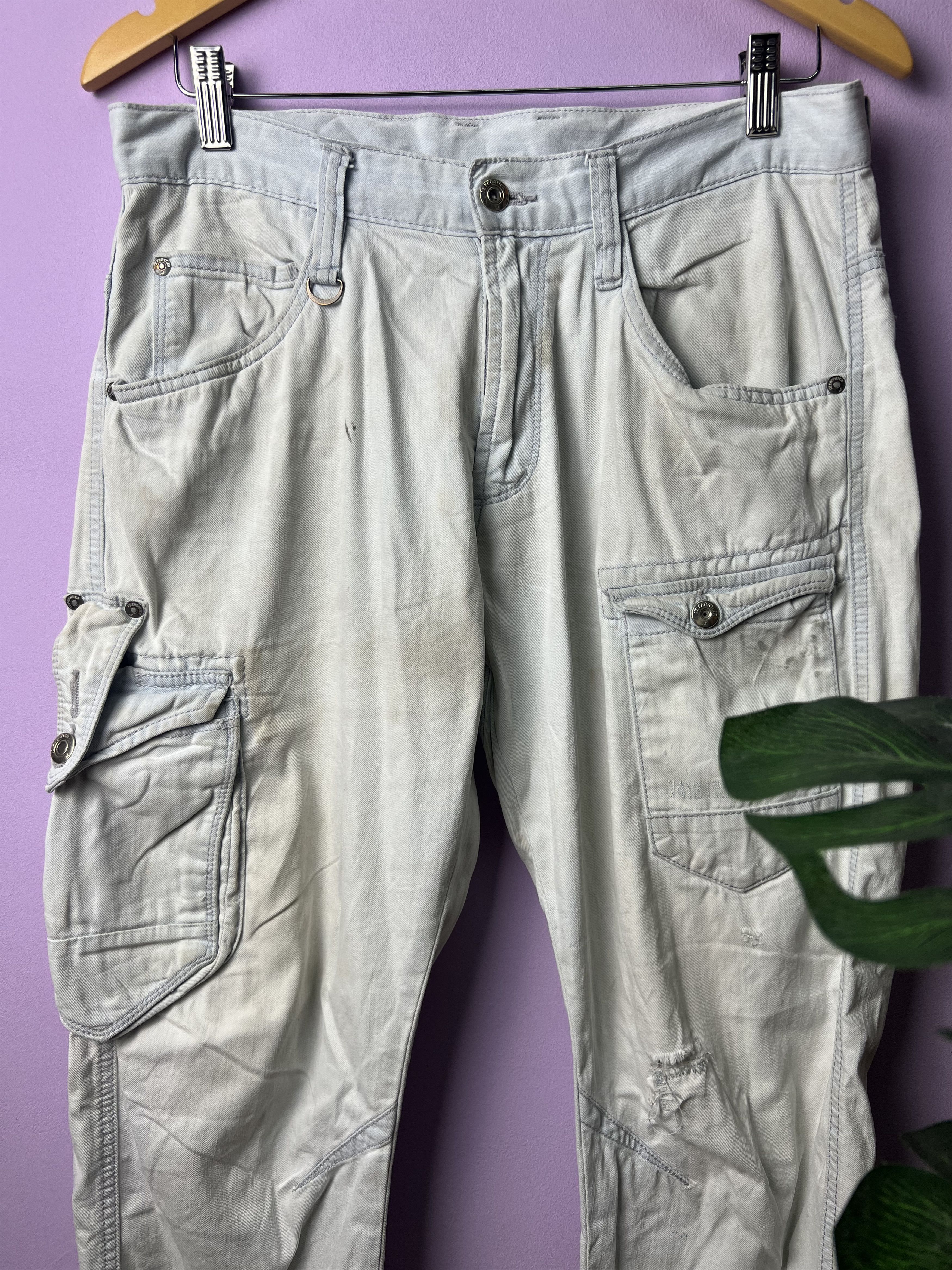 Japanese Brand 🔥Distressed Iz Frontier Tactical Cargo Pants Size US 32 / EU 48 - 4 Thumbnail
