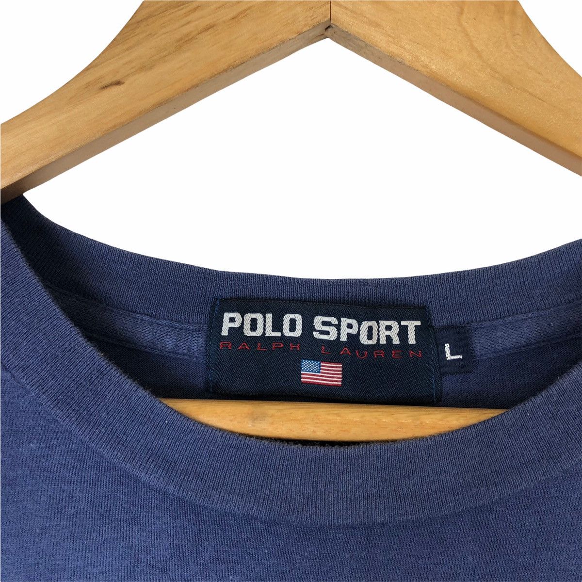 Polo Ralph Lauren × Vintage VINTAGE POLO SPORT RALPH LAUREN USA FLAG LARGE T-SHIRTS Size US L / EU 52-54 / 3 - 4 Thumbnail