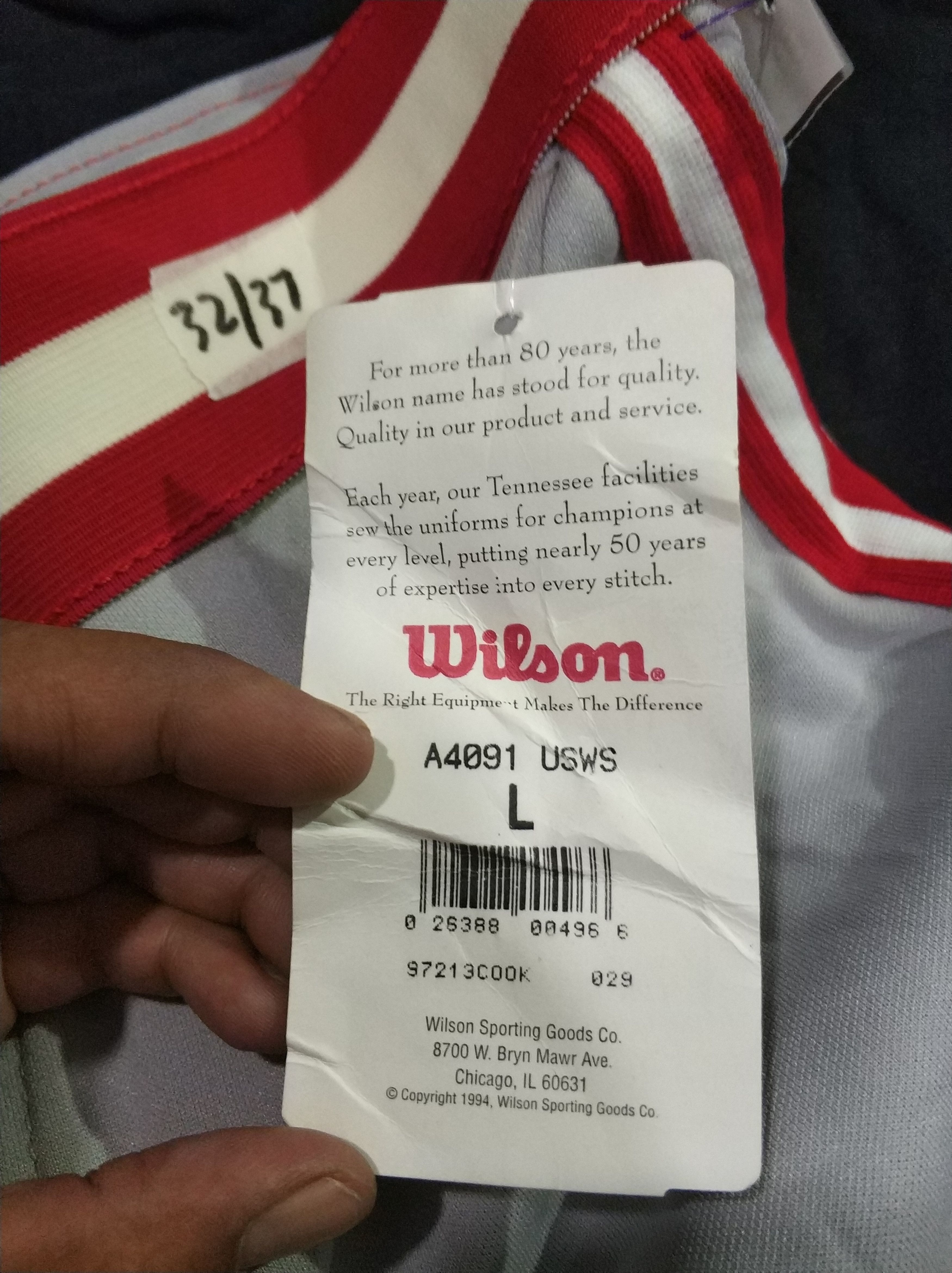 Wilson 🔥Vintage Deadstock 90s Wilson Side Stripe Baseball Pants Size US 32 / EU 48 - 7 Thumbnail
