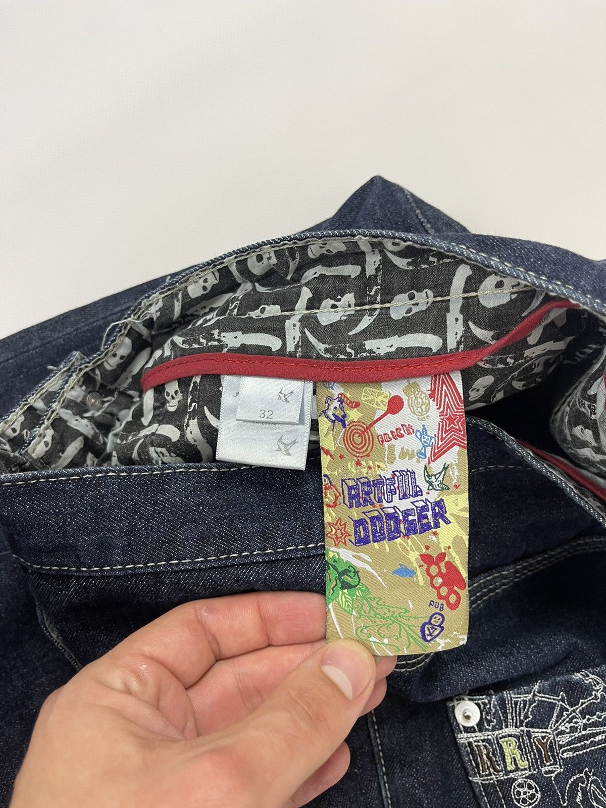 Artful Dodger Artiful Dodger “Cutter lads” big pocket embroidered denim Size US 32 / EU 48 - 13 Thumbnail