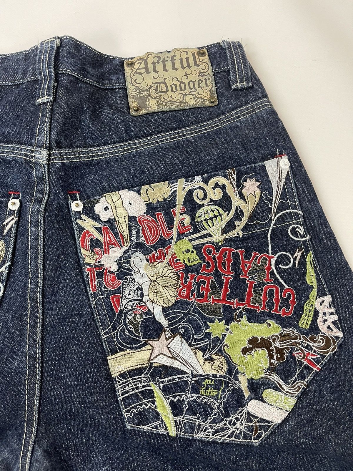 Artful Dodger Artiful Dodger “Cutter lads” big pocket embroidered denim Size US 32 / EU 48 - 3 Thumbnail