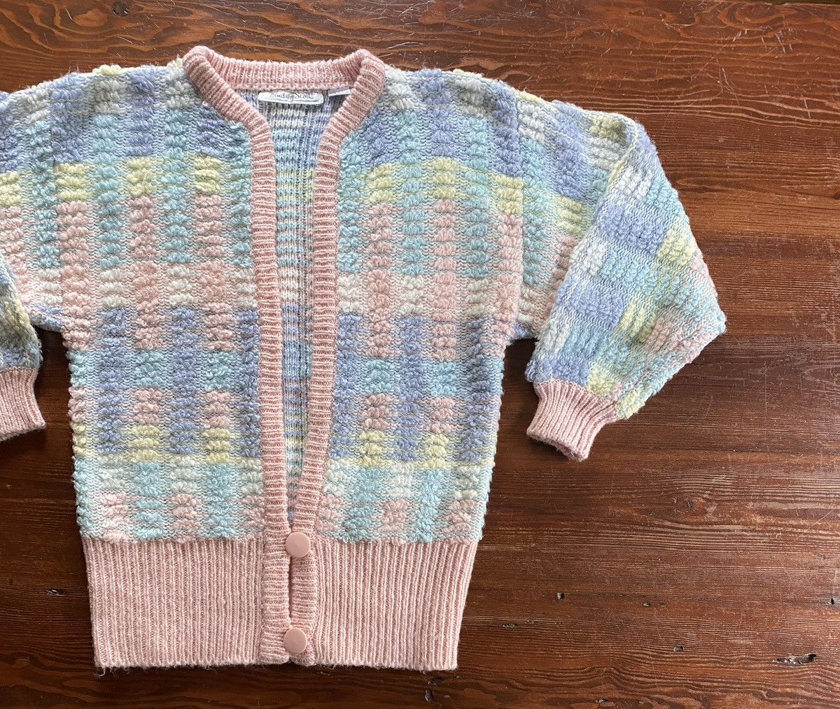 Retrofit Vintage 80’s Lindsay Scott Chunky Knit Cardigan Sweater Size M / US 6-8 / IT 42-44 - 1 Thumbnail