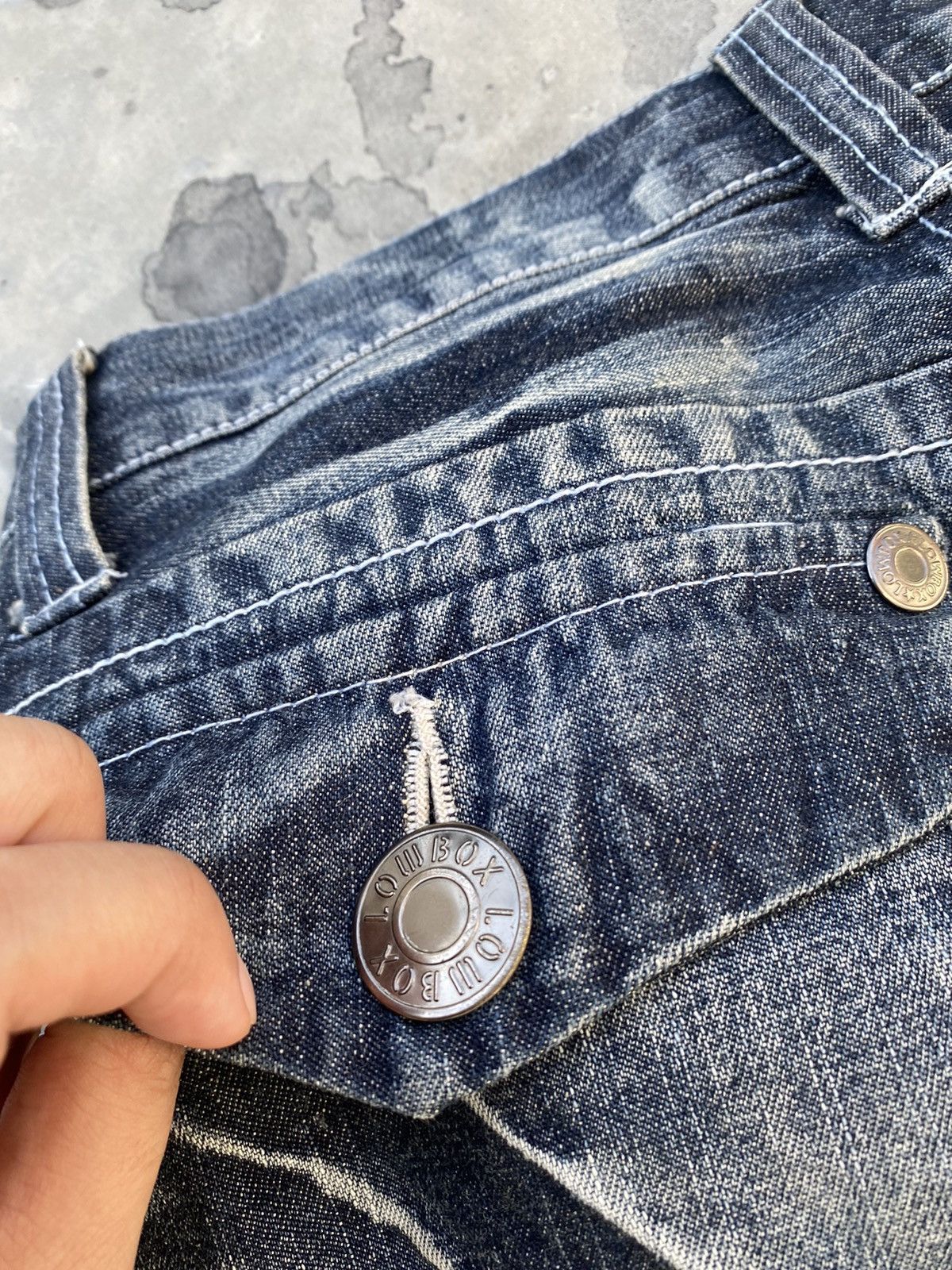 Japanese Brand × Vintage 🔥Express Shipping🔥 Japanese Brand LowBox Jeans Size 29" - 7 Thumbnail