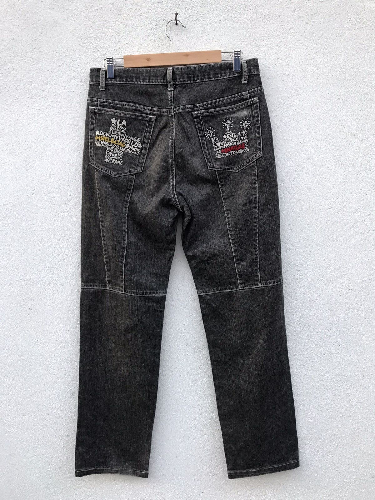 image of Jean Charles De Castelbajac Castelbajac +2 Nature Jeans in Black Wash, Women's (Size 32)