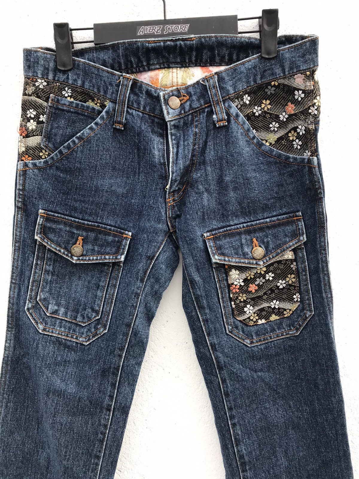 If Six Was Nine Made In Japan Chaka M Bush Pants Jeans Size US 31 - 5 Thumbnail