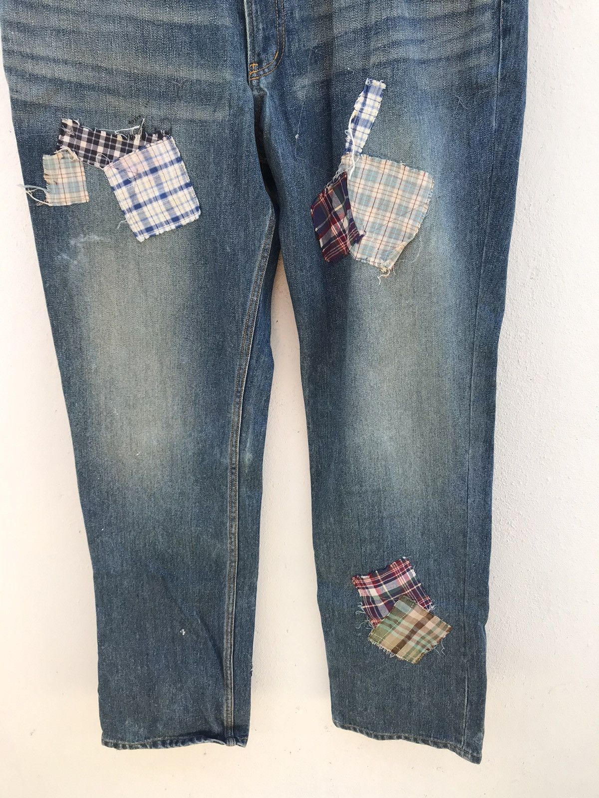 If Six Was Nine × Japanese Brand Made In Japan Sly And Robby Patchwork Jeans Size US 38 / EU 54 - 3 Thumbnail