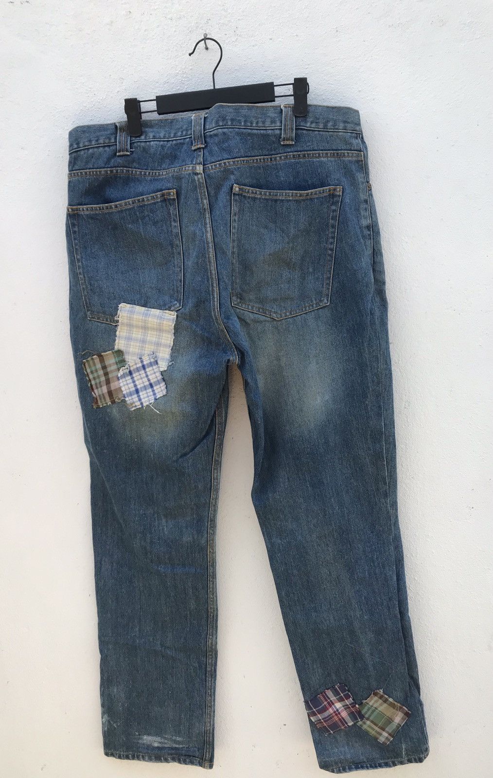 If Six Was Nine × Japanese Brand Made In Japan Sly And Robby Patchwork Jeans Size US 38 / EU 54 - 4 Thumbnail
