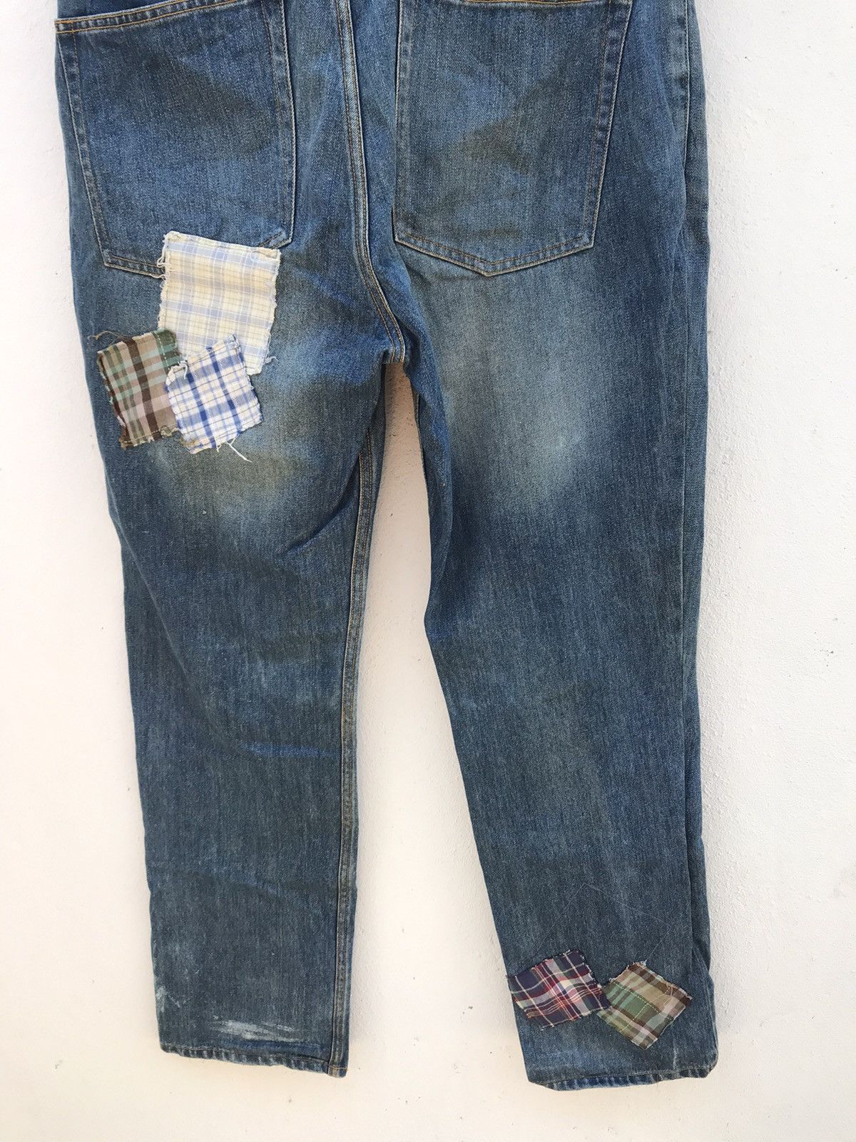 If Six Was Nine × Japanese Brand Made In Japan Sly And Robby Patchwork Jeans Size US 38 / EU 54 - 6 Thumbnail