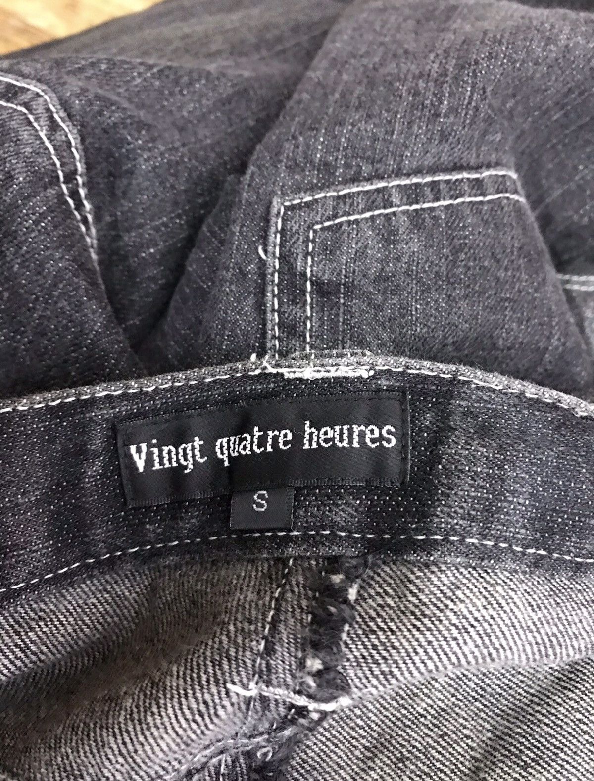 Designer Vingt Quatre Heures Riding Denim Jeans Size US 28 / EU 44 - 7 Thumbnail