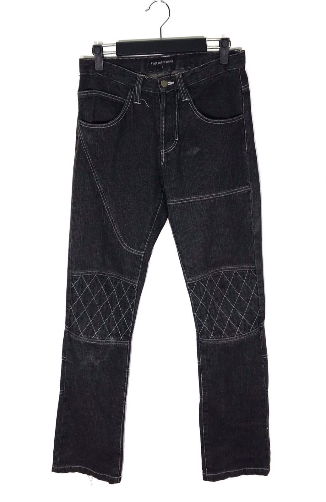 Designer Vingt Quatre Heures Riding Denim Jeans Size US 28 / EU 44 - 1 Thumbnail