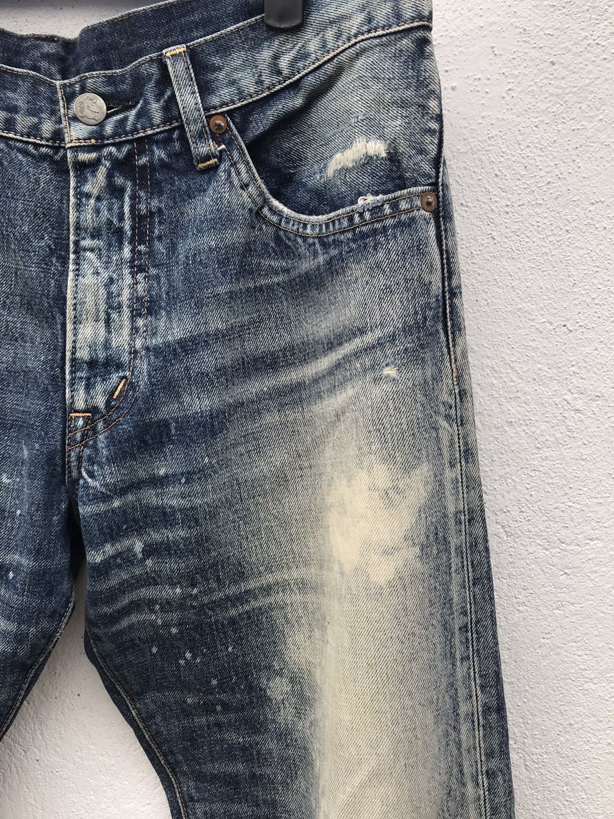 If Six Was Nine × Japanese Brand Japan Brand Native RNA Rips Faded Denim Jeans Size US 32 / EU 48 - 4 Thumbnail