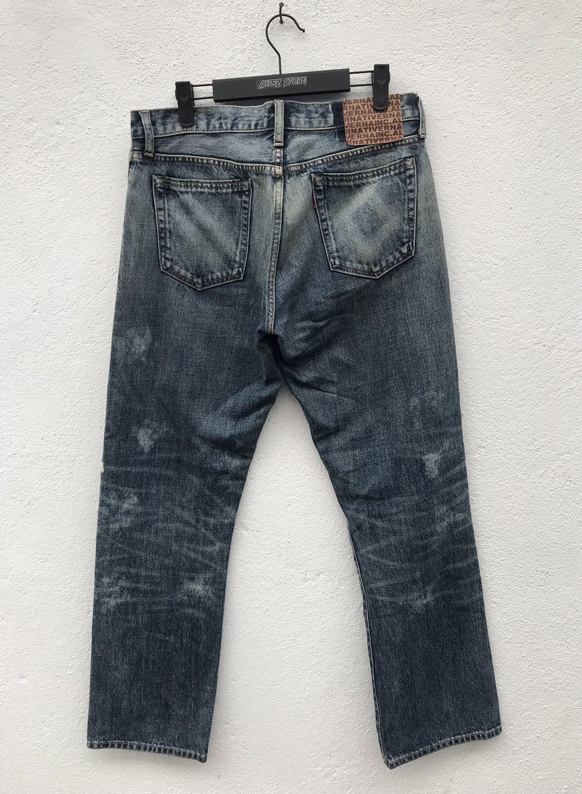 If Six Was Nine × Japanese Brand Japan Brand Native RNA Rips Faded Denim Jeans Size US 32 / EU 48 - 13 Thumbnail