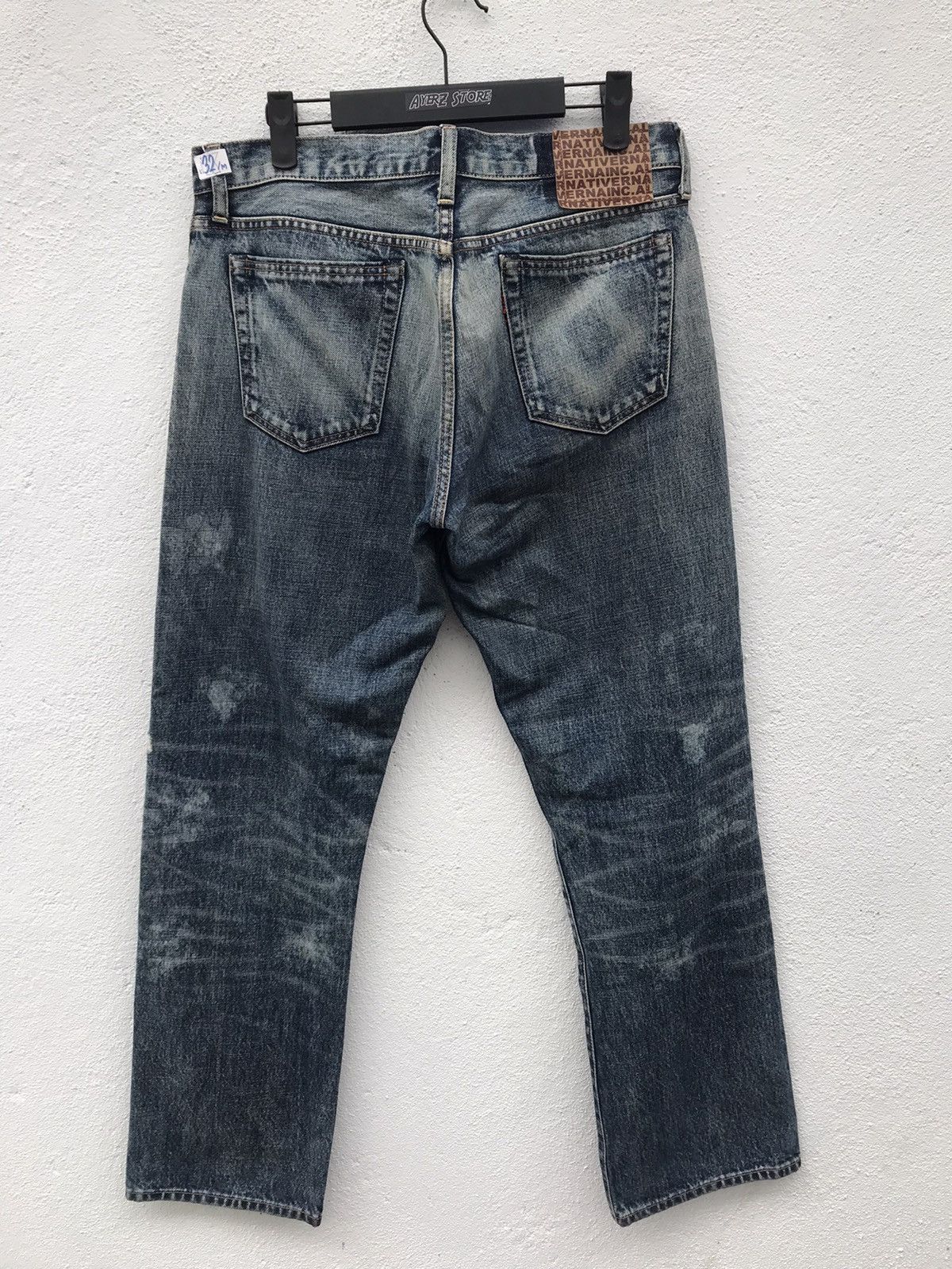 If Six Was Nine × Japanese Brand Japan Brand Native RNA Rips Faded Denim Jeans Size US 32 / EU 48 - 8 Thumbnail