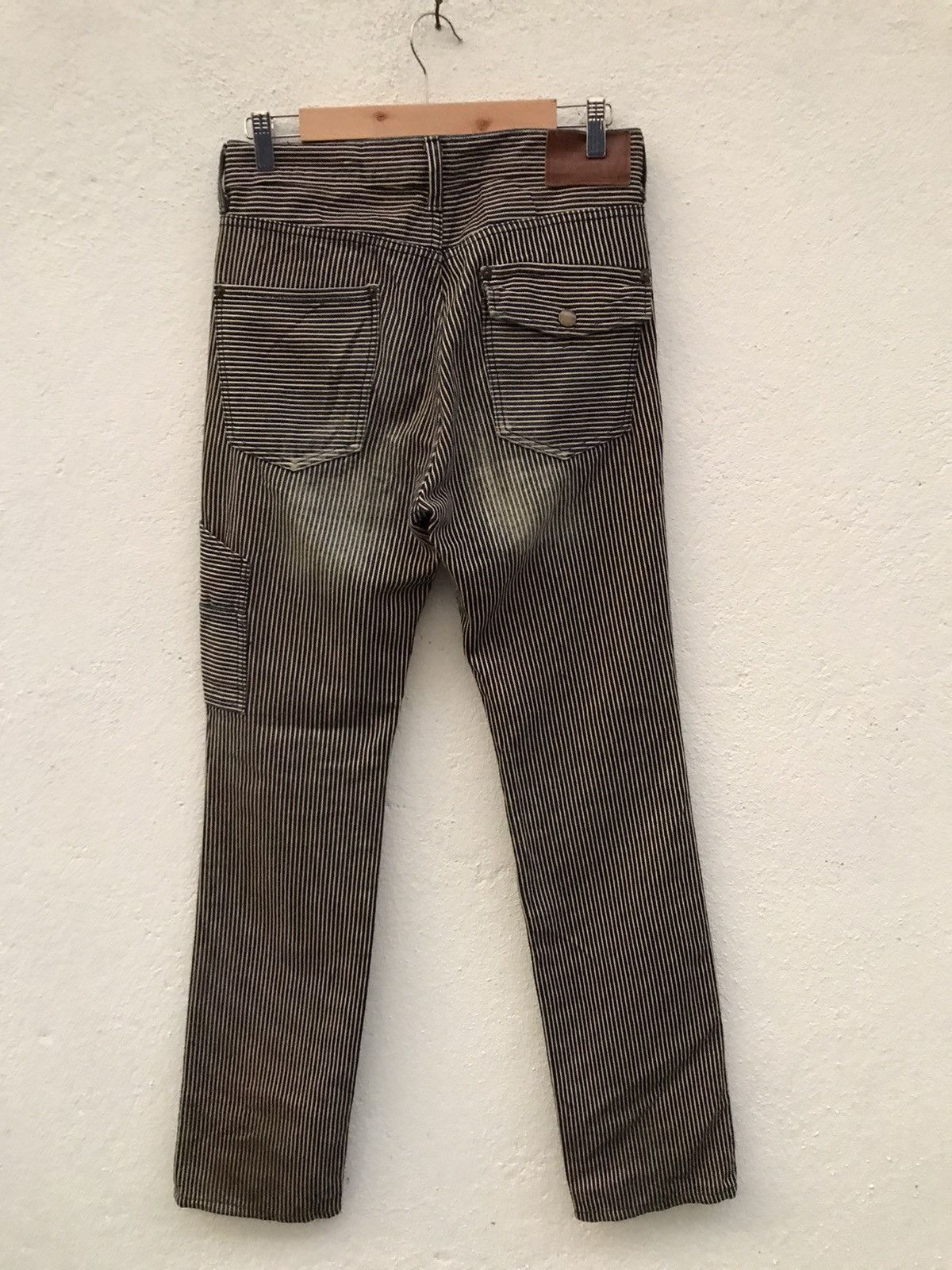 ABAHOUSE Abahouse Hickory Stripe Work Jeans Size US 29 - 6 Thumbnail